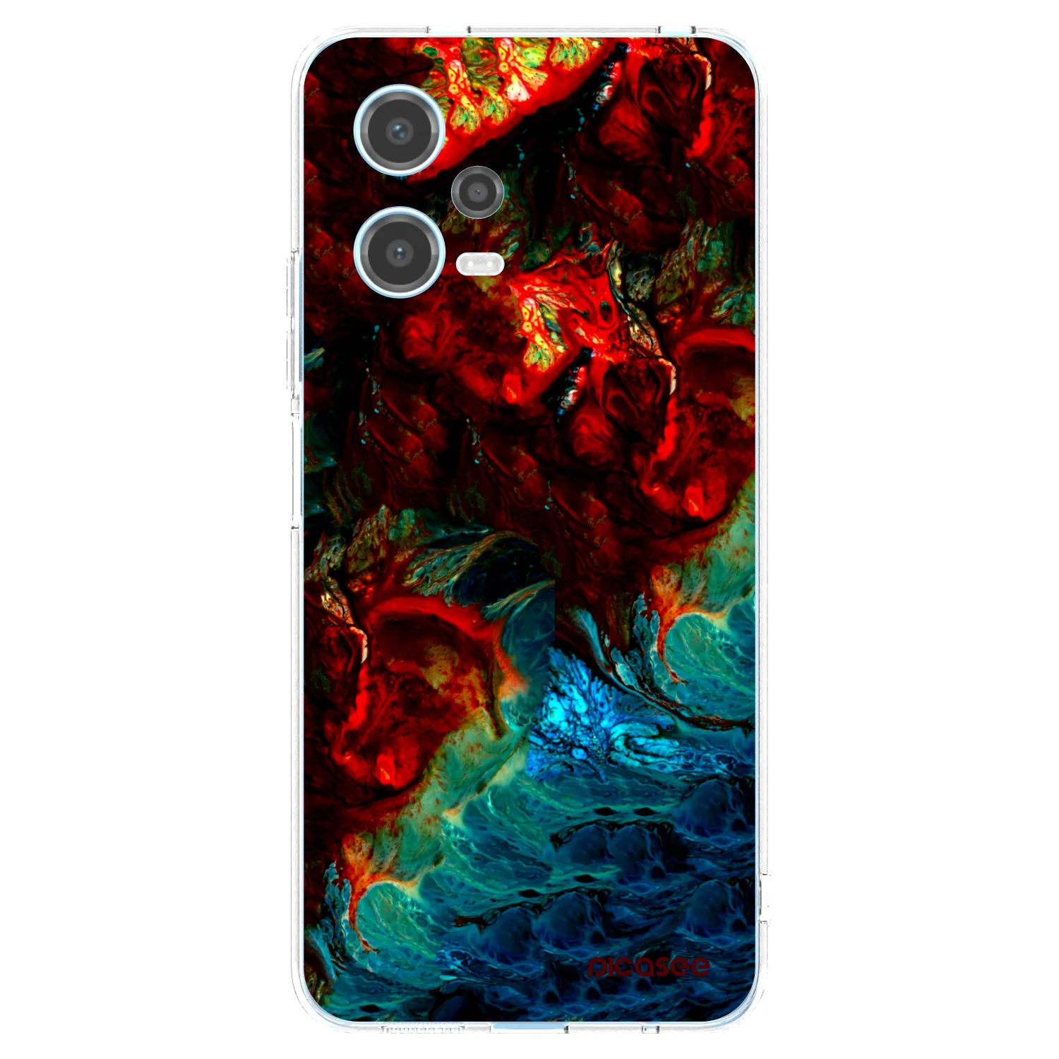 Picasee silikonowe przeźroczyste etui na Xiaomi Redmi Note 12 5G - Universe