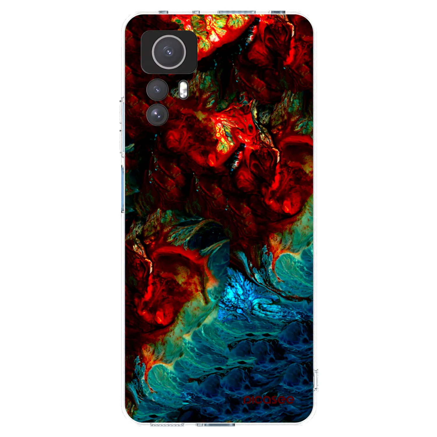 Picasee silikonowe przeźroczyste etui na Xiaomi Redmi Note 12S - Universe