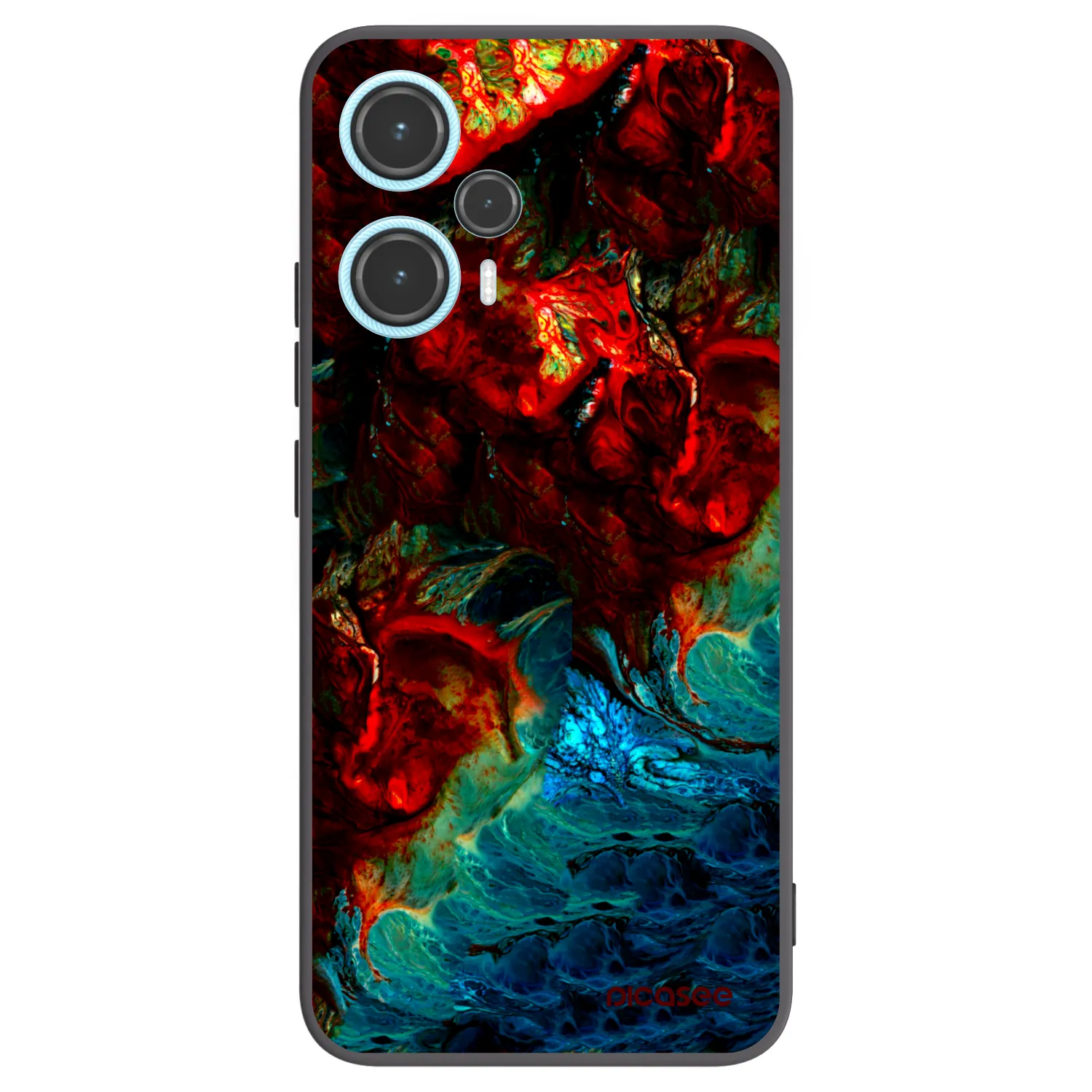 Picasee silikonowe czarne etui na Xiaomi Poco F5 - Universe
