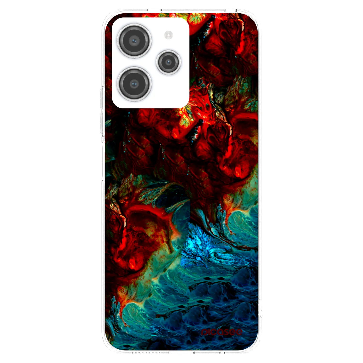 Picasee silikonowe przeźroczyste etui na Xiaomi Redmi 12 4G - Universe