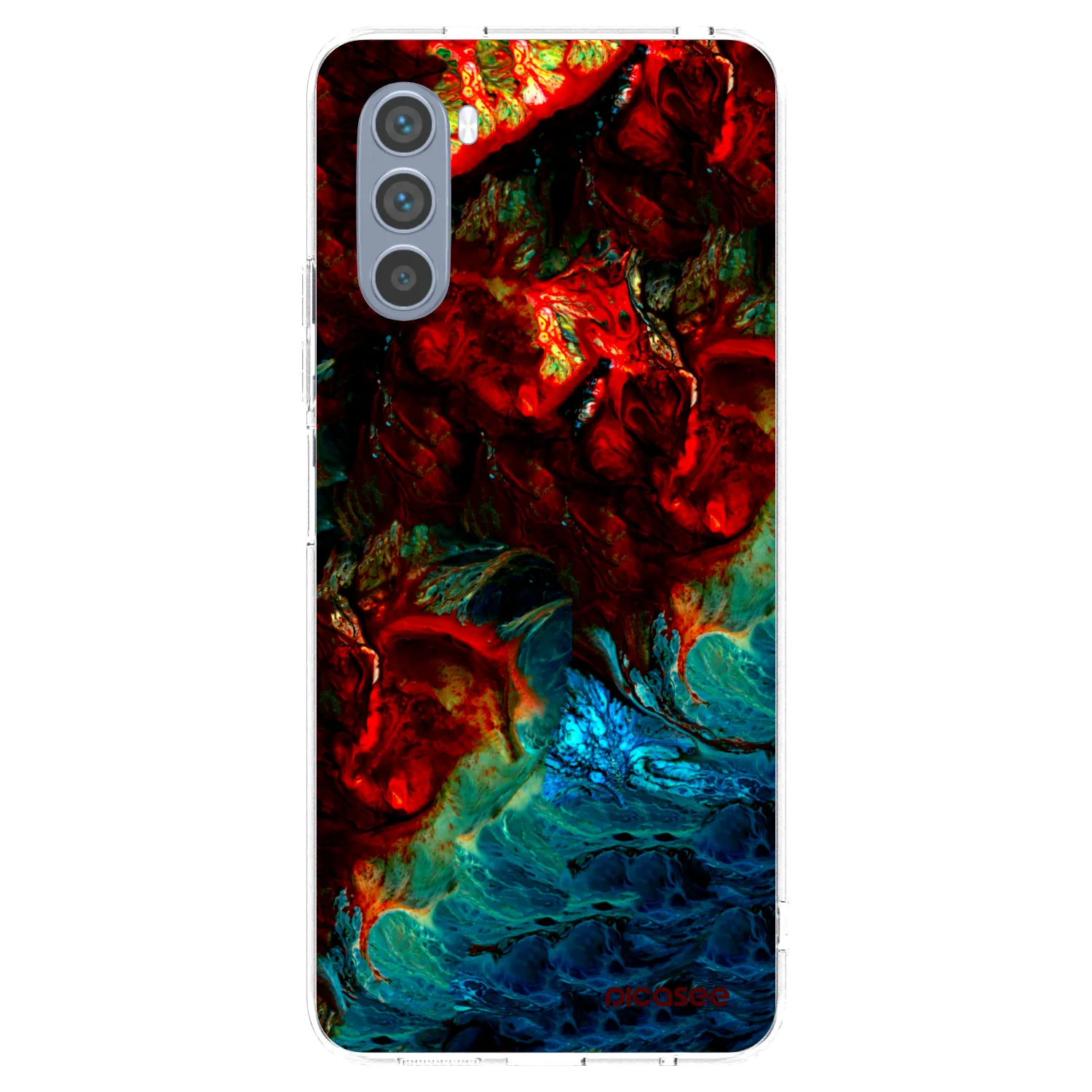 Picasee silikonowe przeźroczyste etui na Motorola Moto G62 - Universe