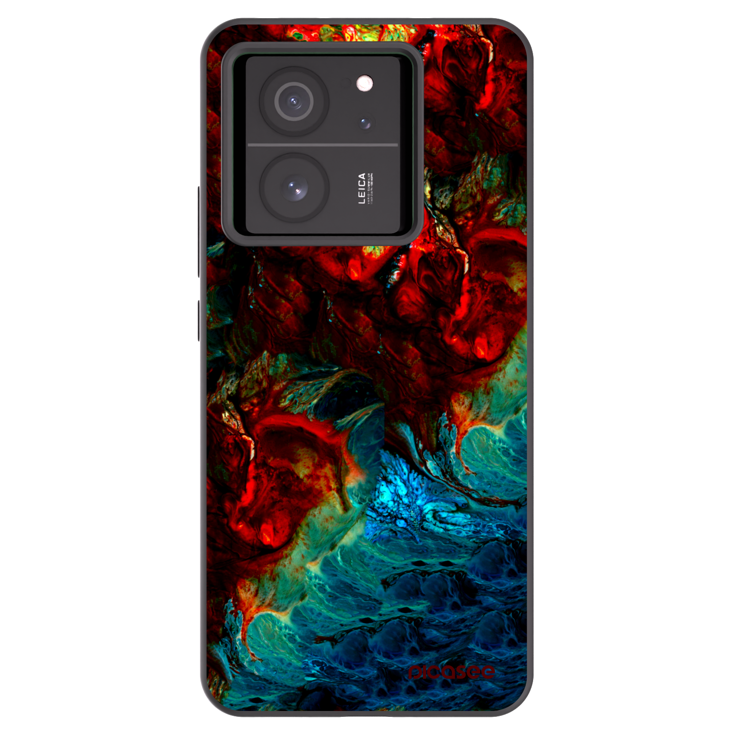 Picasee silikonowe czarne etui na Xiaomi 13T Pro - Universe