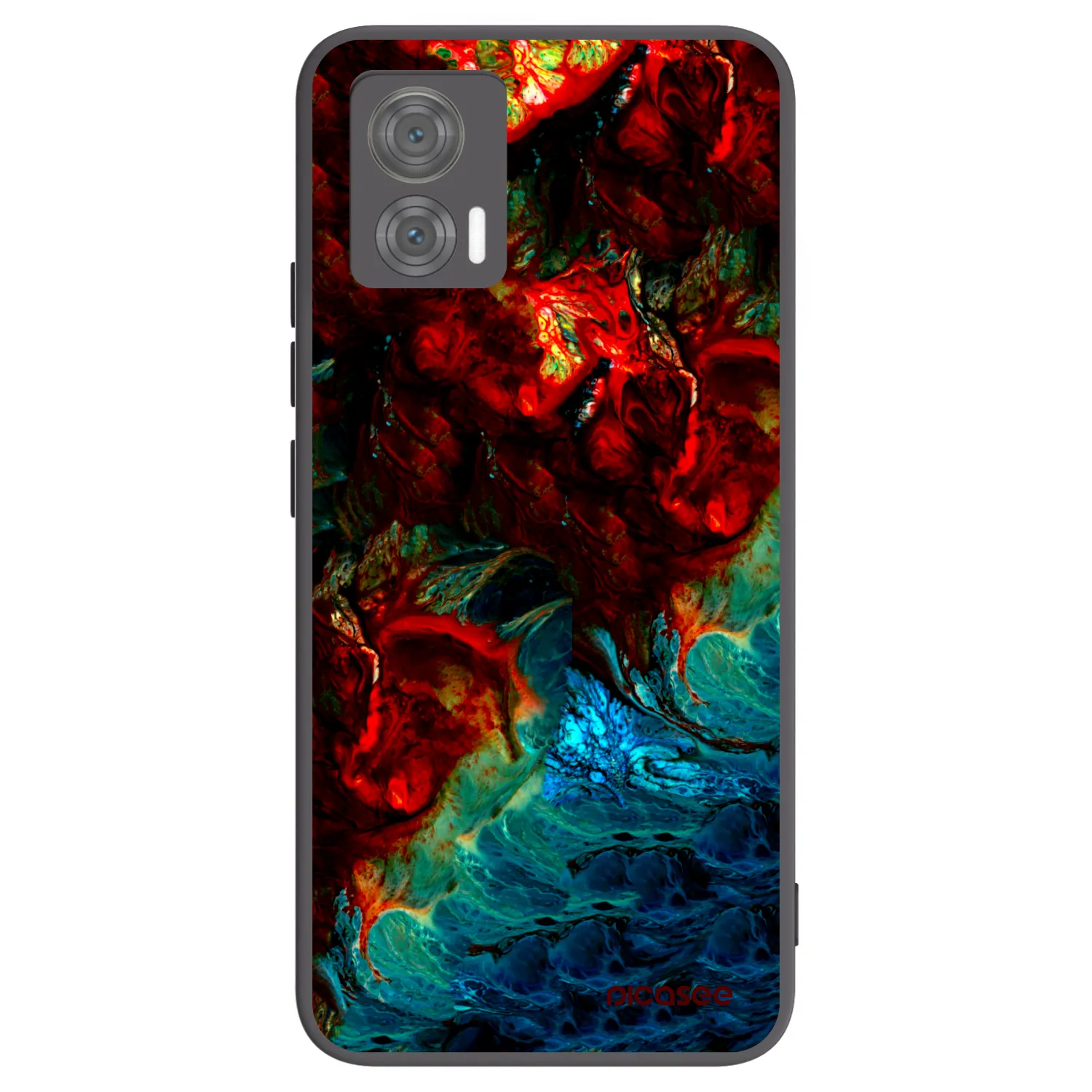 Picasee silikonowe czarne etui na Motorola Edge 30 Neo - Universe