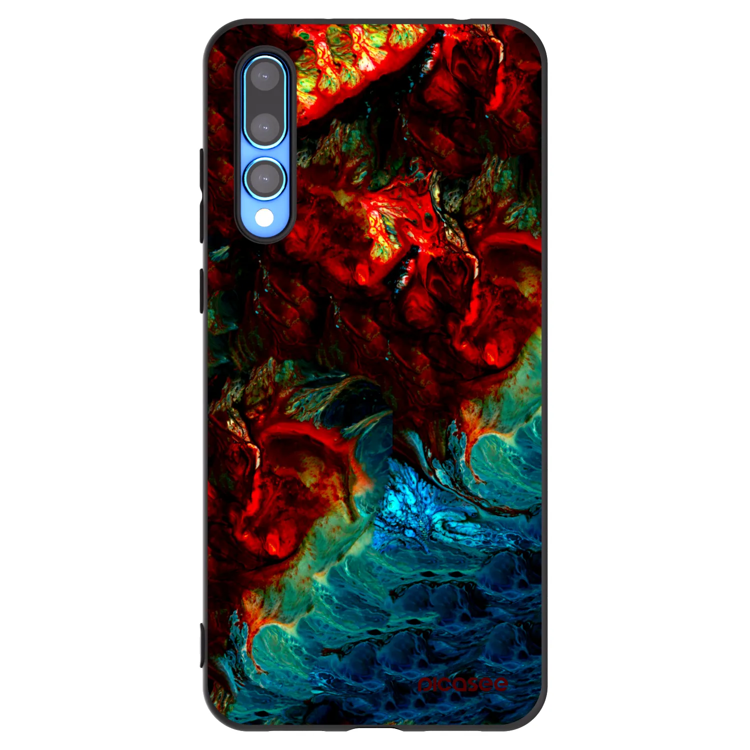 Picasee silikonowe czarne etui na Huawei P20 Pro - Universe