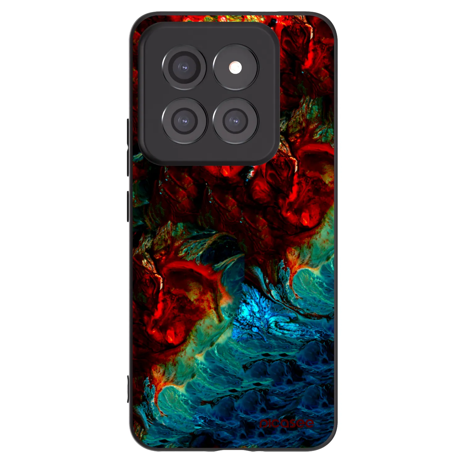 Picasee silikonowe czarne etui na Xiaomi 14 Pro - Universe
