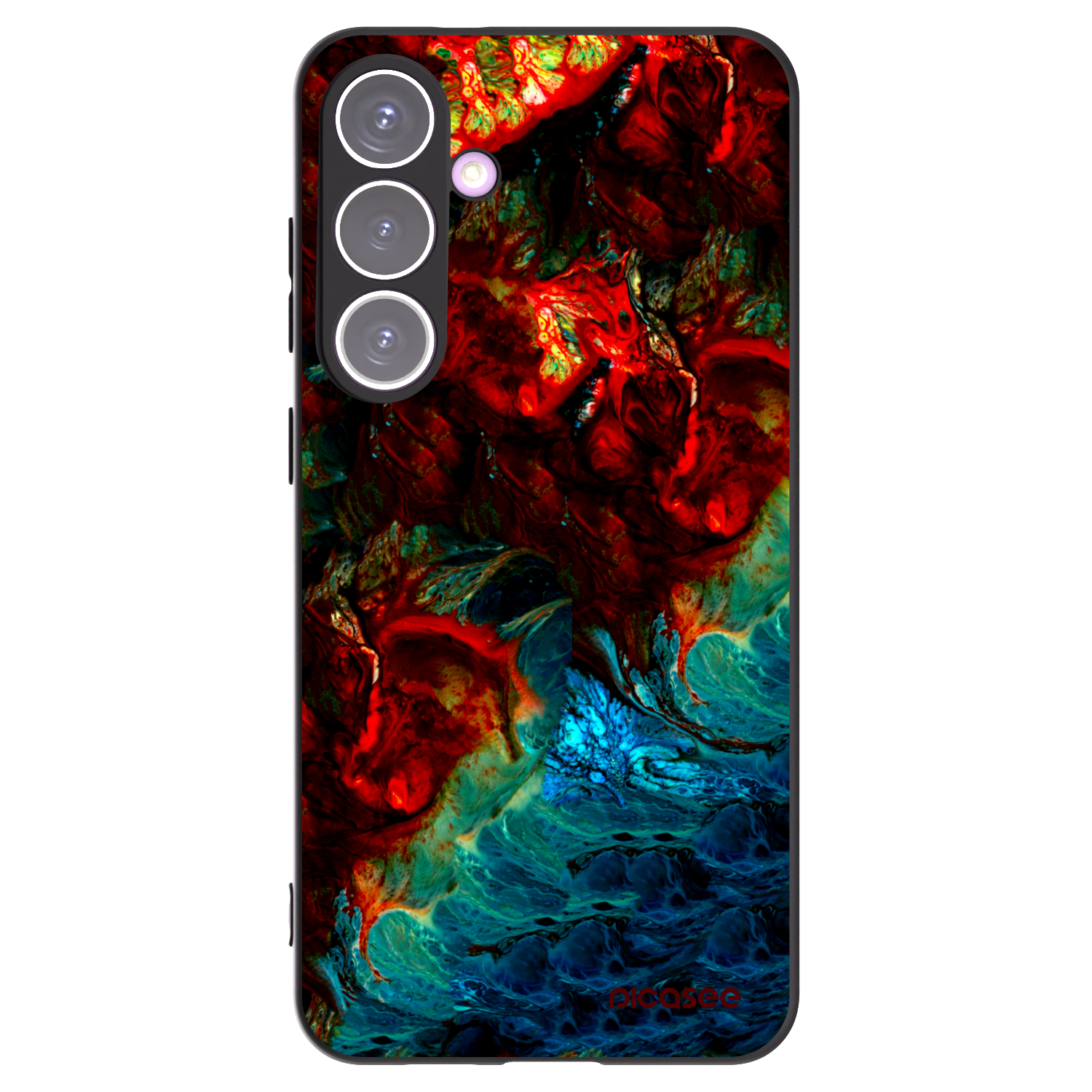 Picasee silikonowe czarne etui na Samsung Galaxy S24+ S926B 5G - Universe
