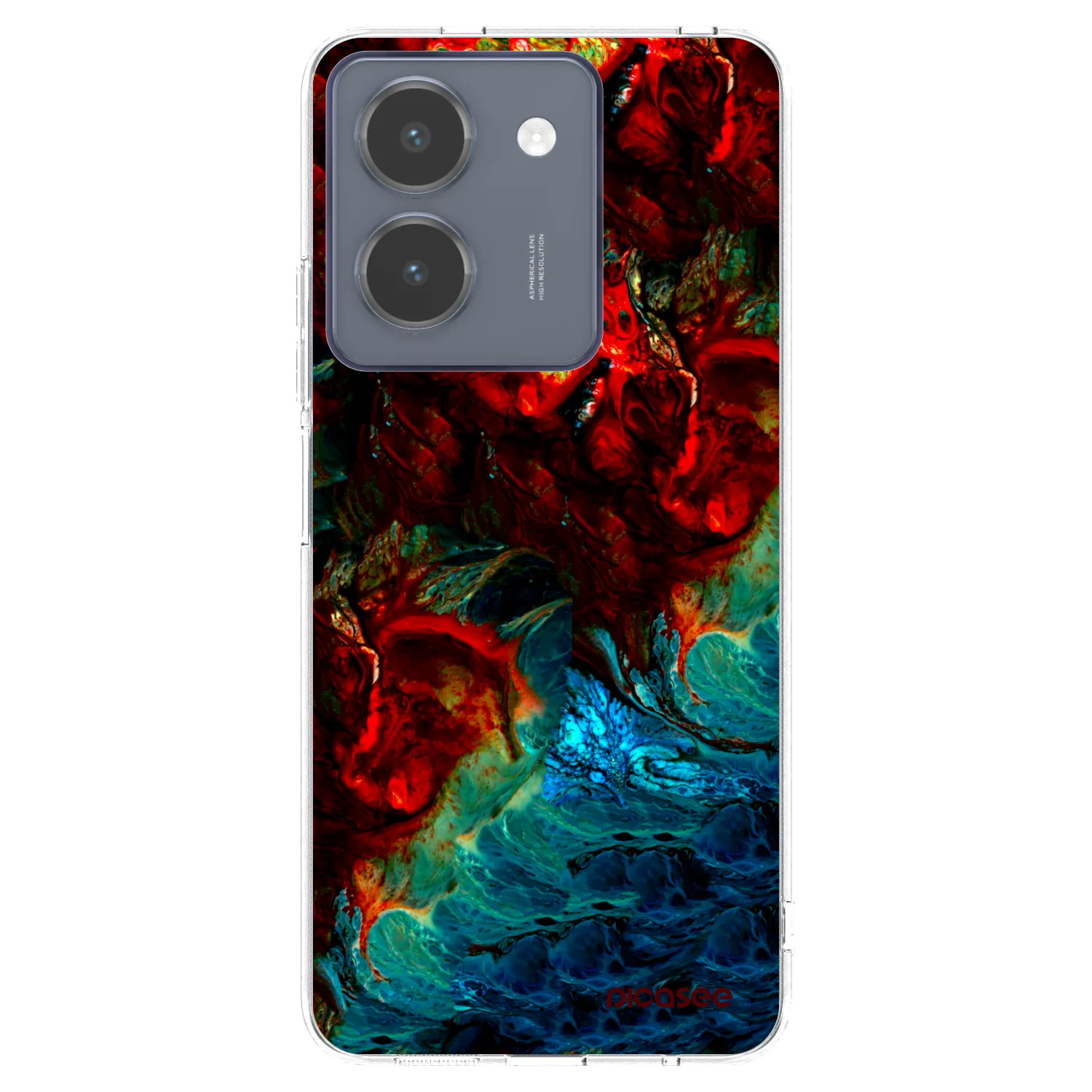 Picasee silikonowe przeźroczyste etui na Vivo Y36 4G - Universe