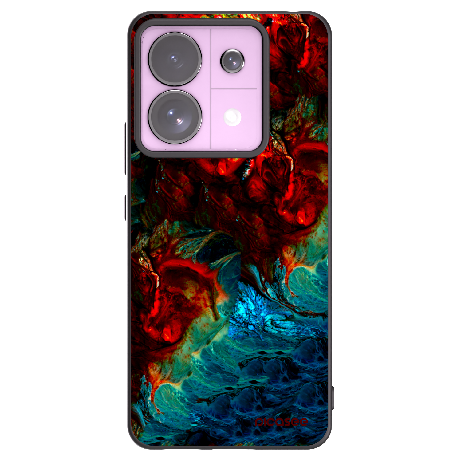 Picasee silikonowe czarne etui na Xiaomi Redmi Note 13 Pro 5G - Universe