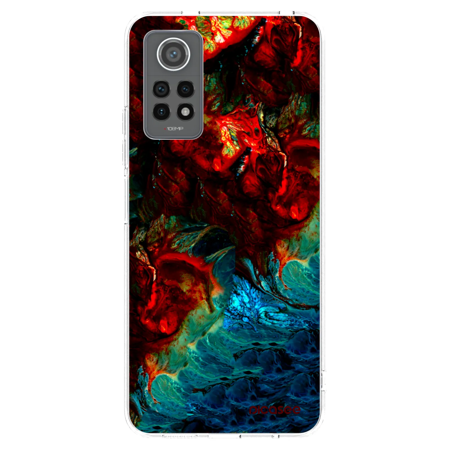 Picasee silikonowe przeźroczyste etui na Xiaomi Redmi Note 12 Pro 4G - Universe