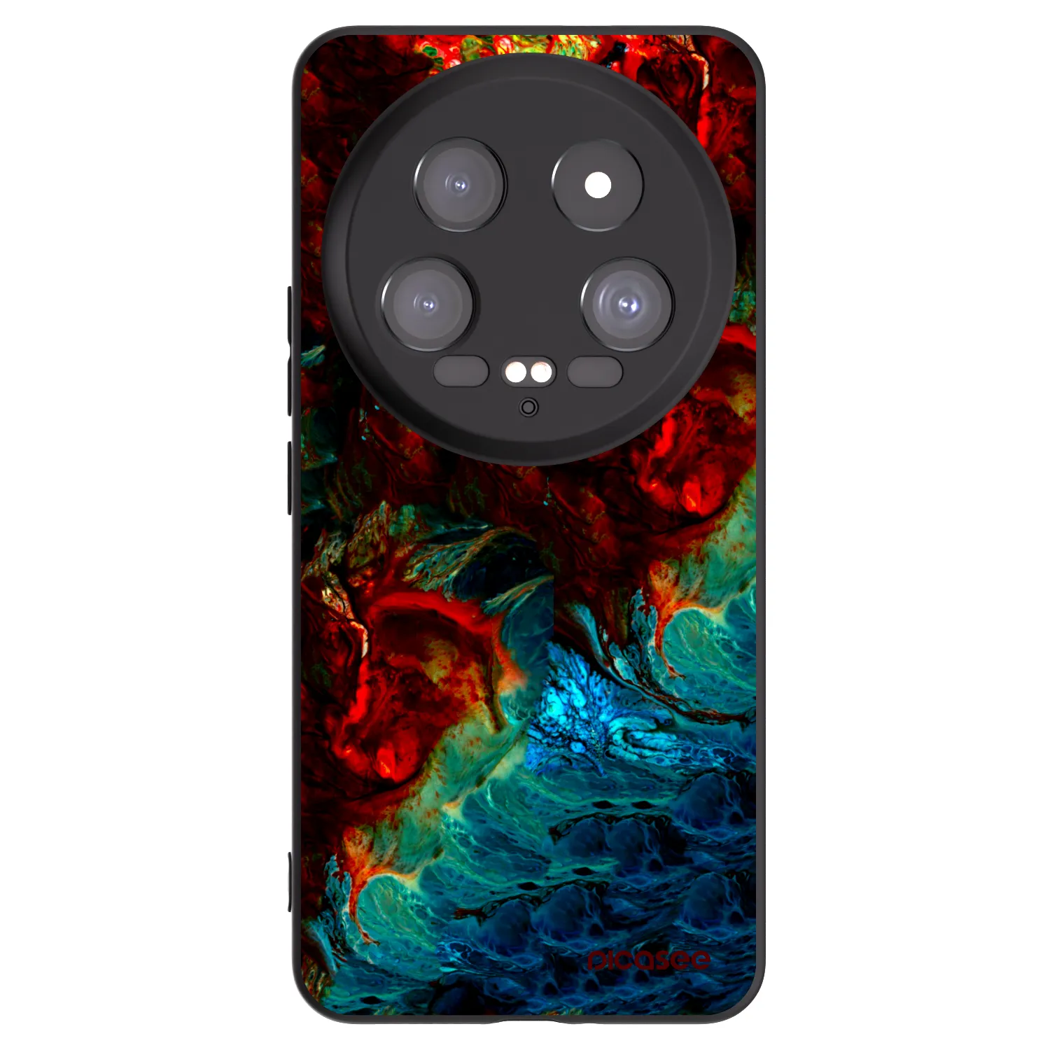 Picasee silikonowe czarne etui na Xiaomi 14 Ultra - Universe