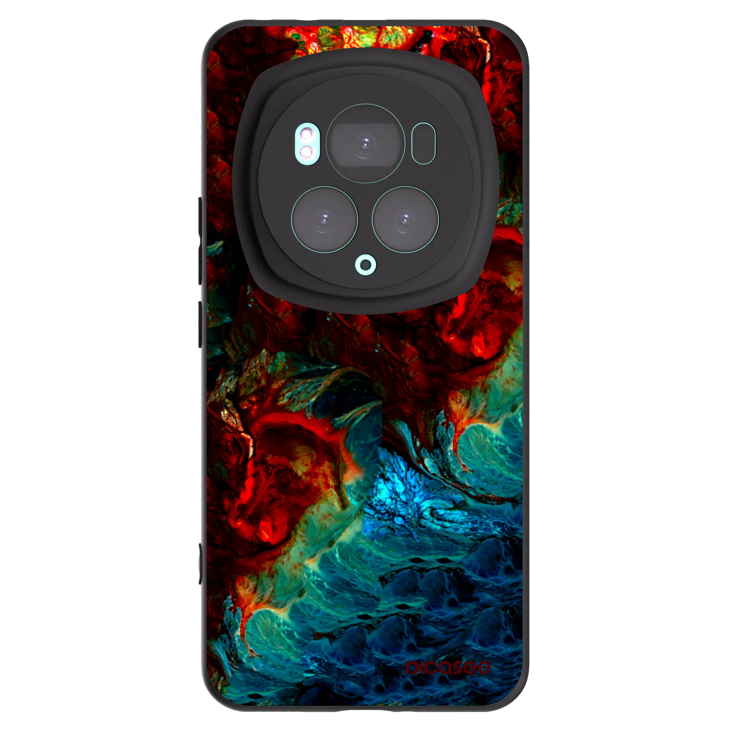 Picasee silikonowe czarne etui na Honor Magic6 Pro - Universe