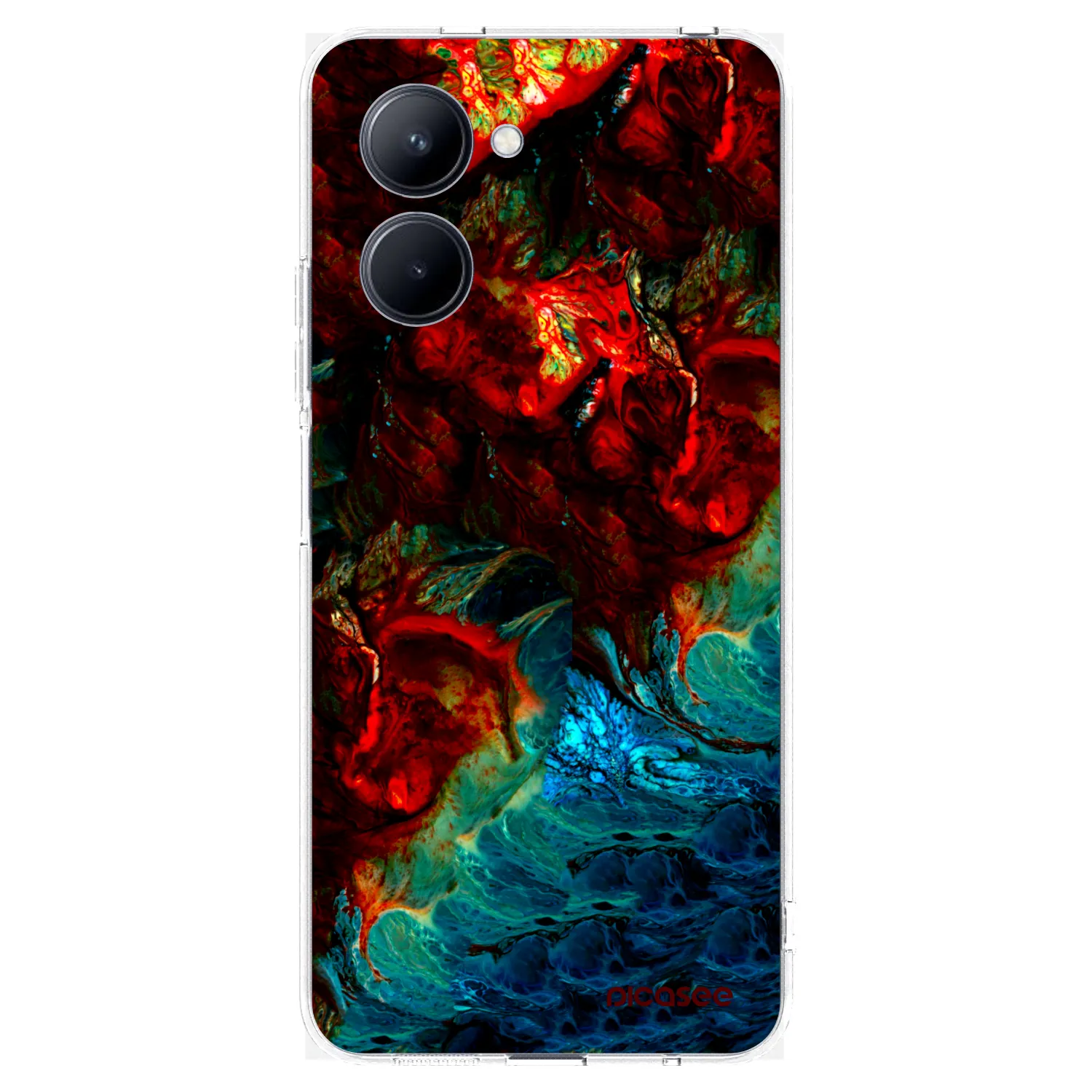 Picasee silikonowe przeźroczyste etui na Realme C33 (2023) - Universe