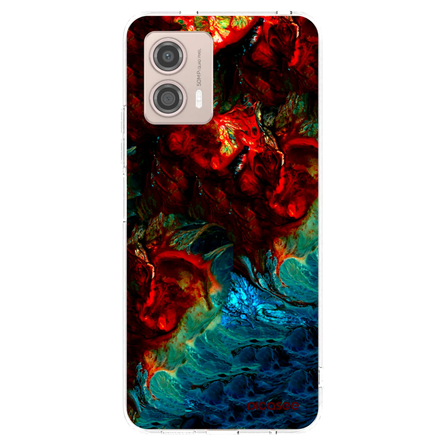 Picasee silikonowe przeźroczyste etui na Motorola Moto G53 5G - Universe