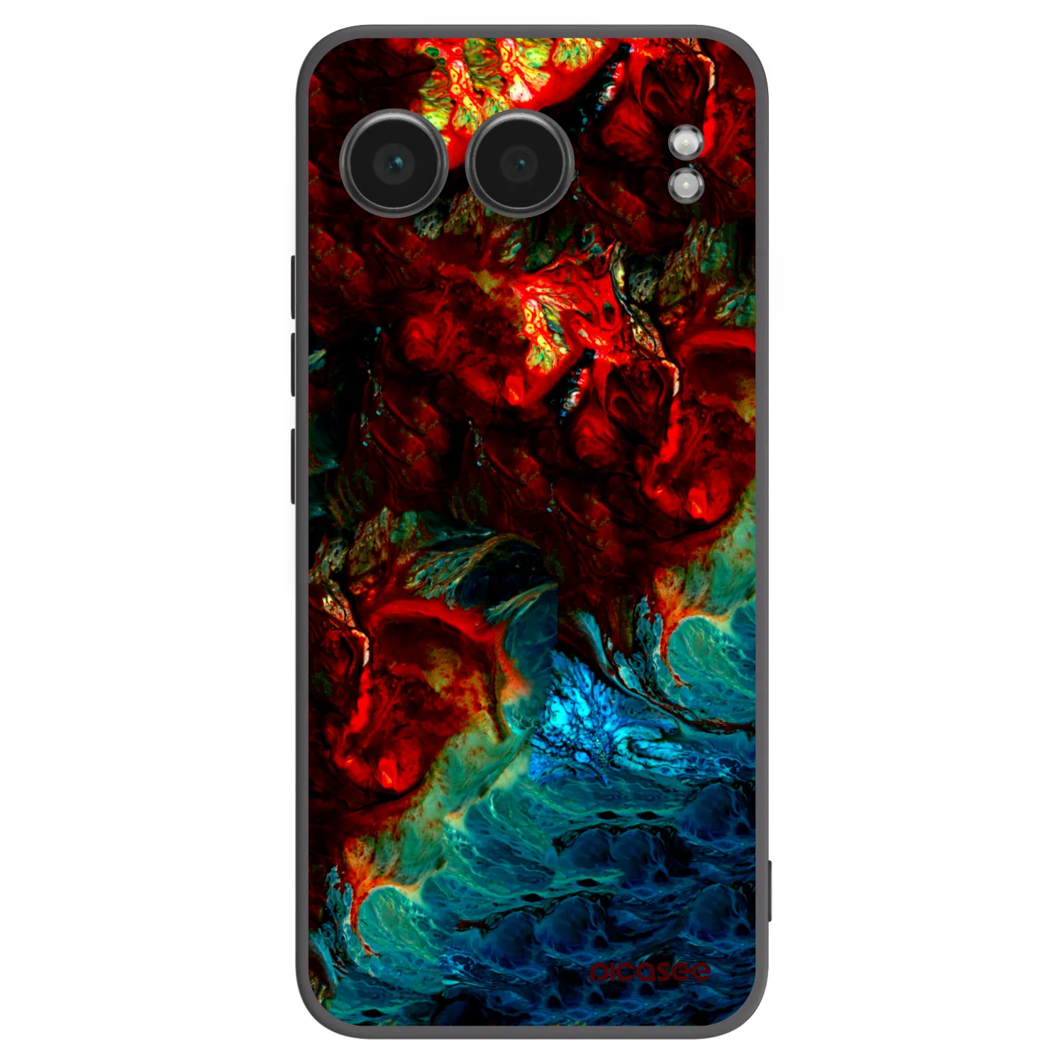 Picasee silikonowe czarne etui na OnePlus Nord 4 - Universe