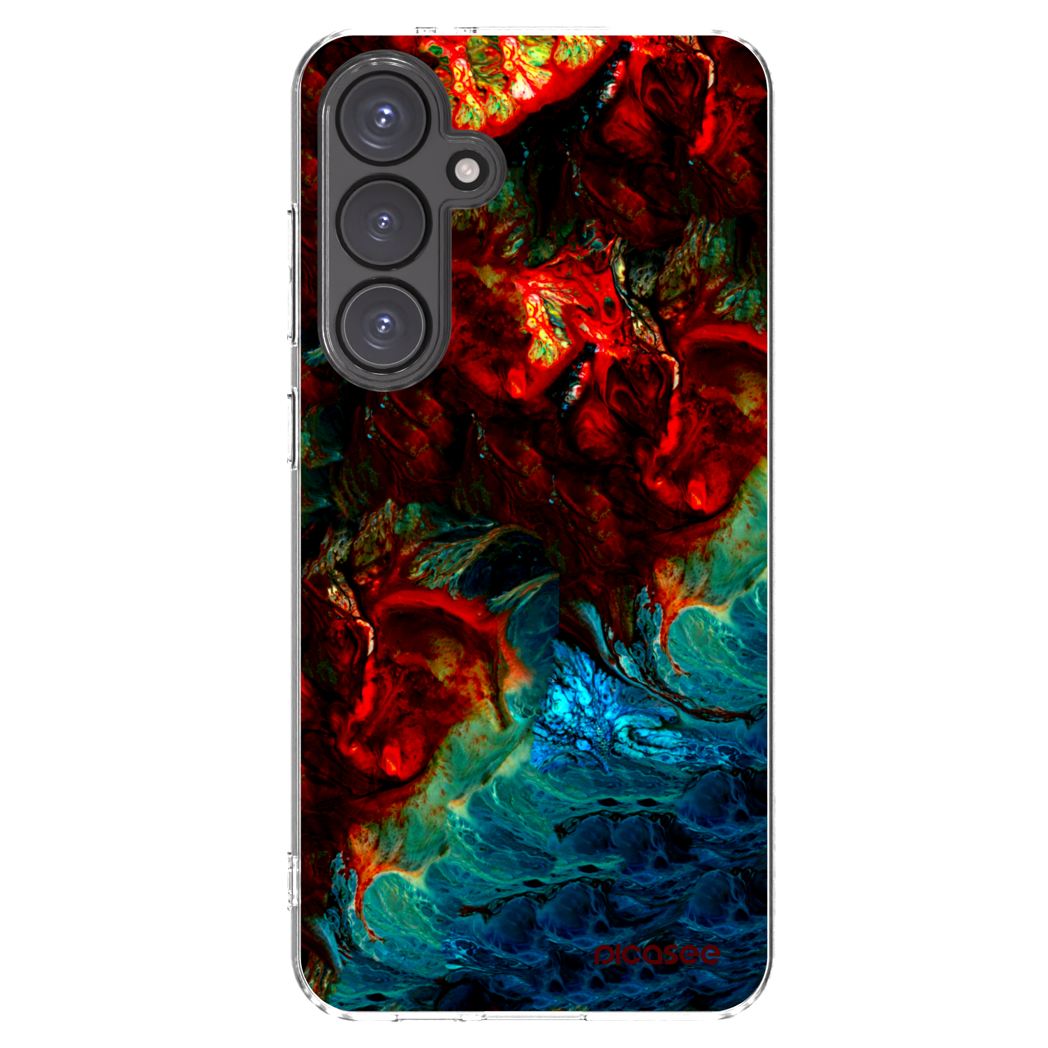 Picasee silikonowe przeźroczyste etui na Samsung Galaxy S24 FE S721B - Universe