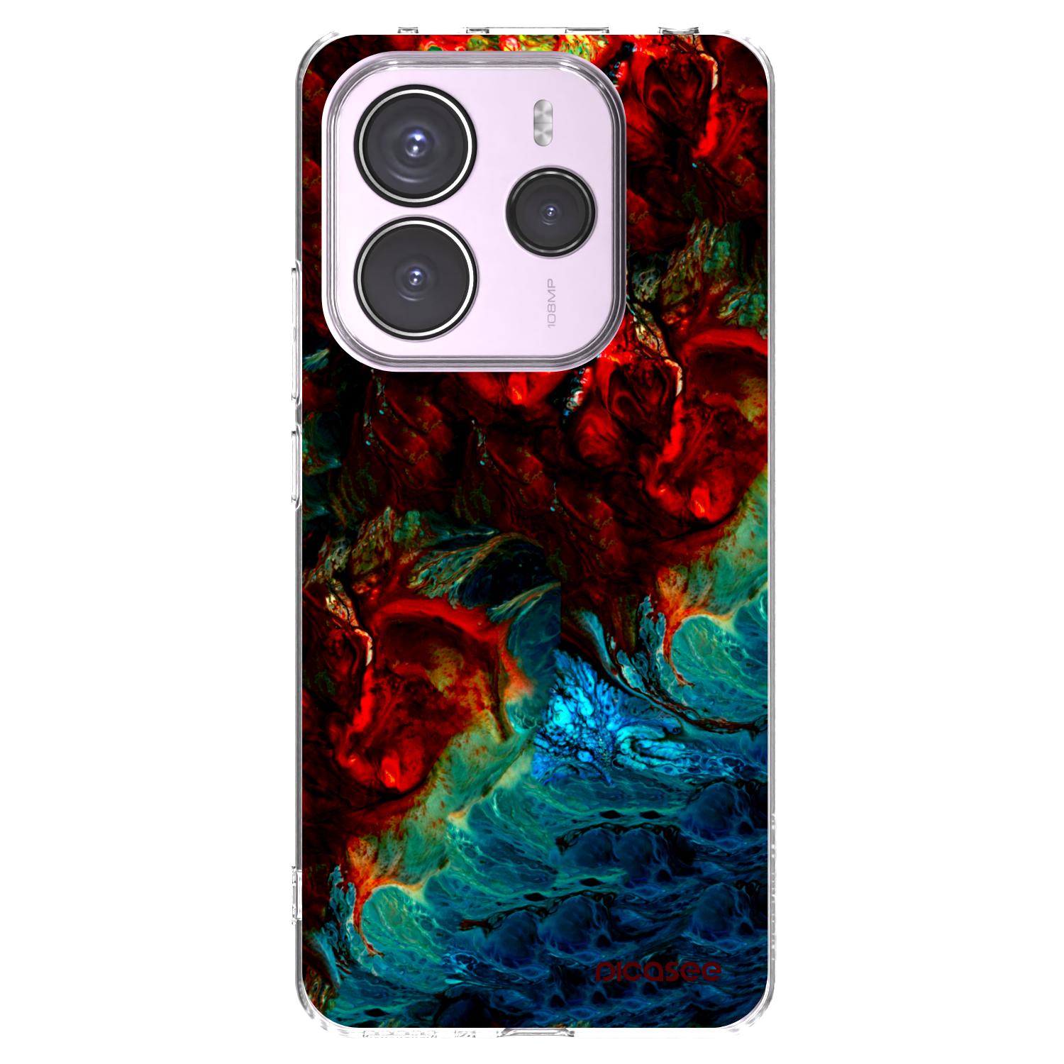 Picasee silikonowe przeźroczyste etui na Xiaomi Redmi Note 14 5G - Universe