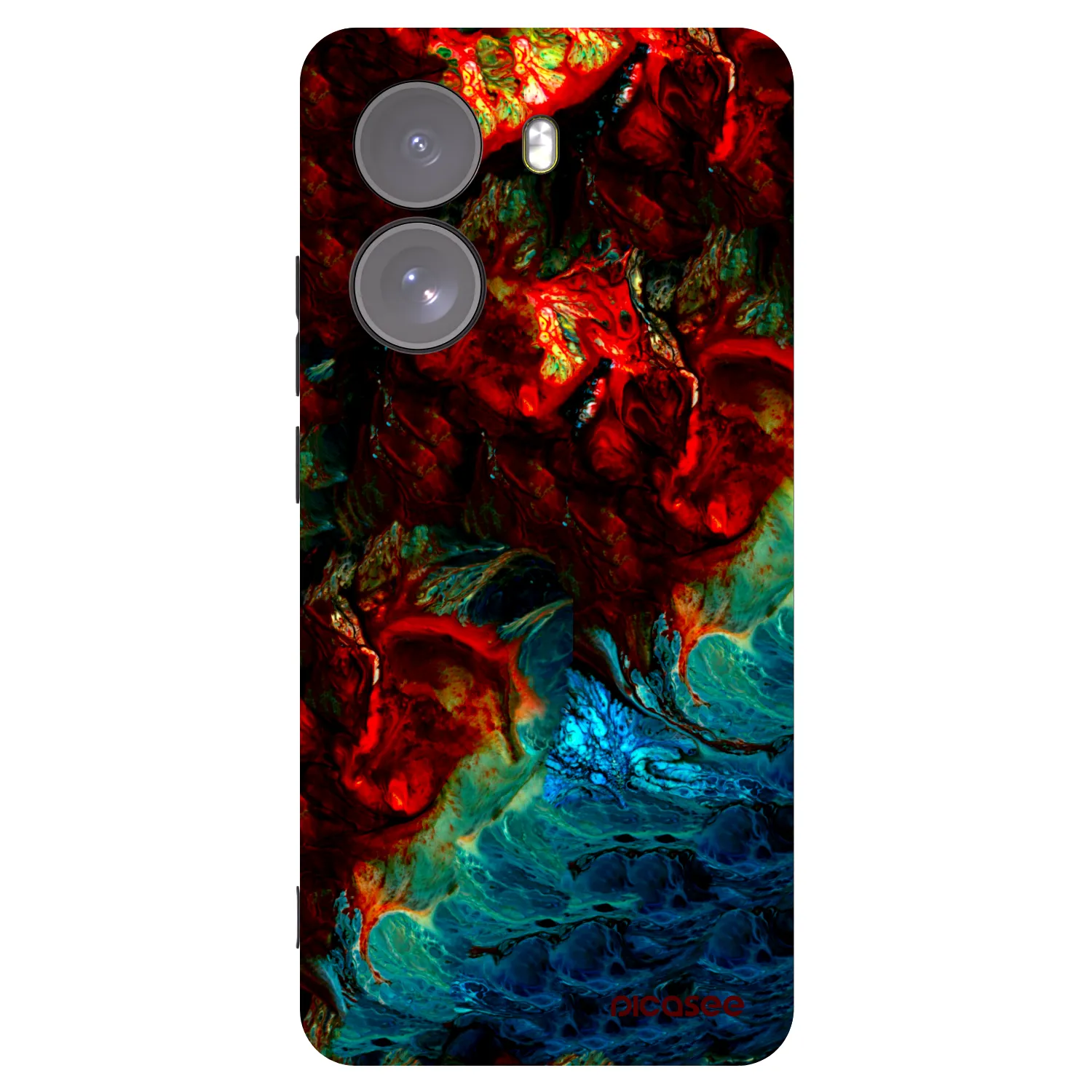 Picasee silikonowe czarne etui na Xiaomi Poco X7 - Universe