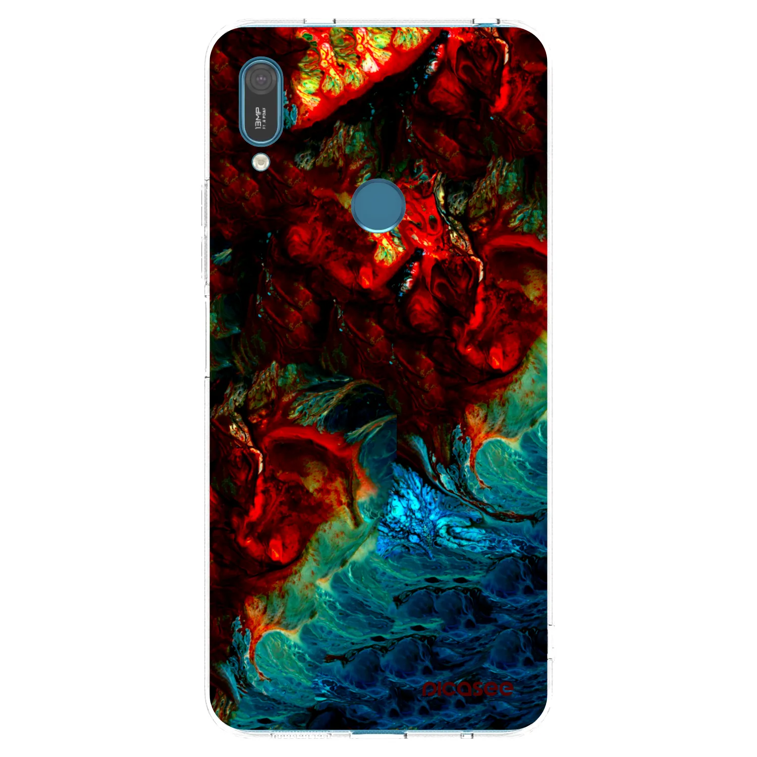 Picasee silikonowe przeźroczyste etui na Huawei Y7 2019 - Universe