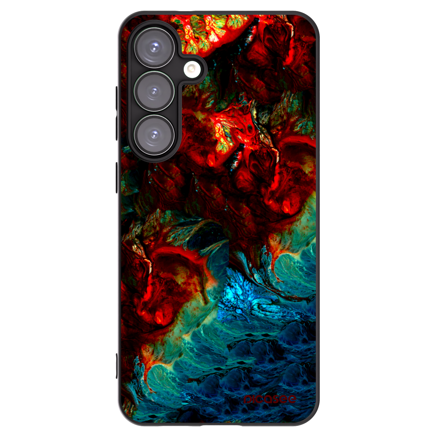 Picasee silikonowe czarne etui na Samsung Galaxy S25+ 5G - Universe