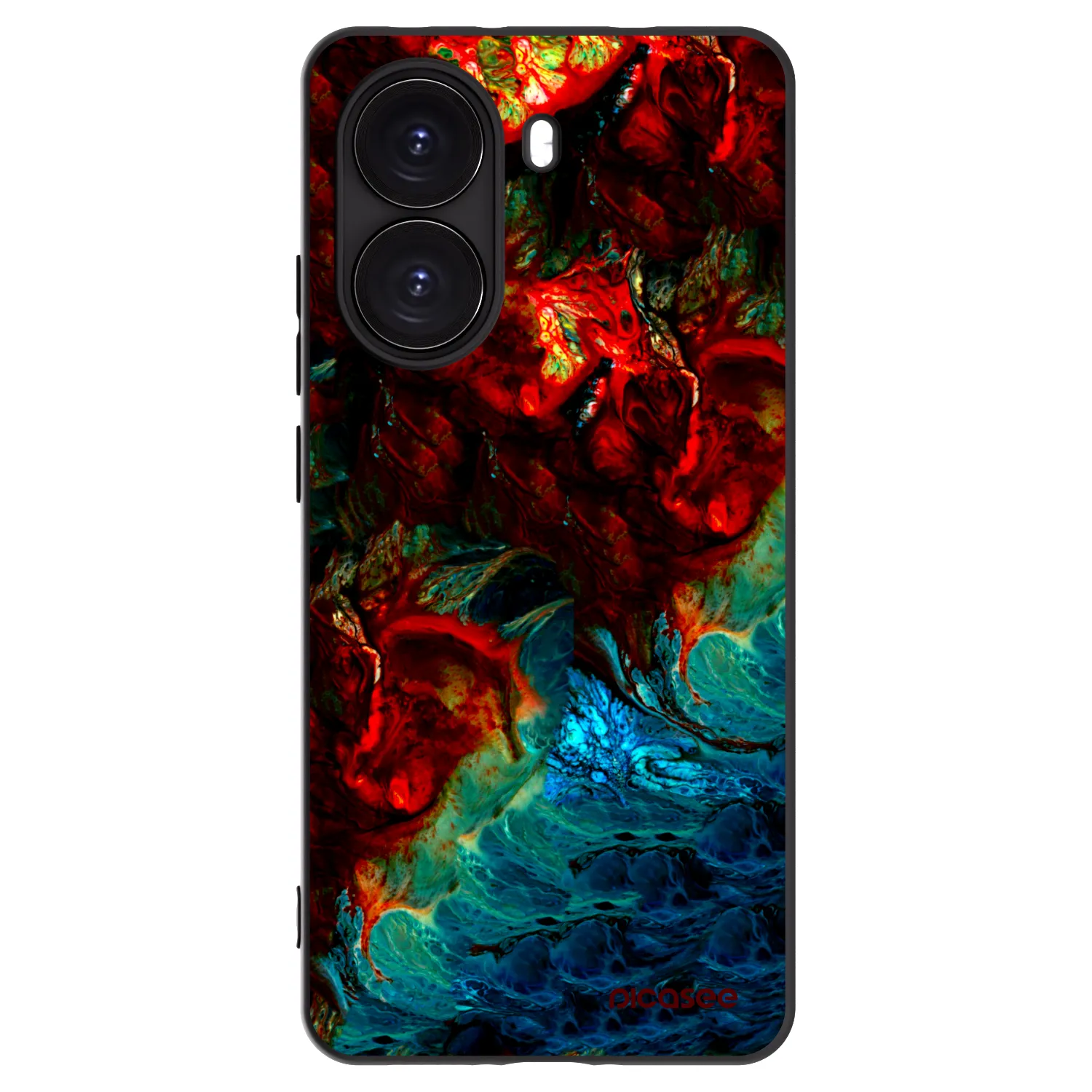 Picasee silikonowe czarne etui na Xiaomi Poco X7 Pro 5G - Universe