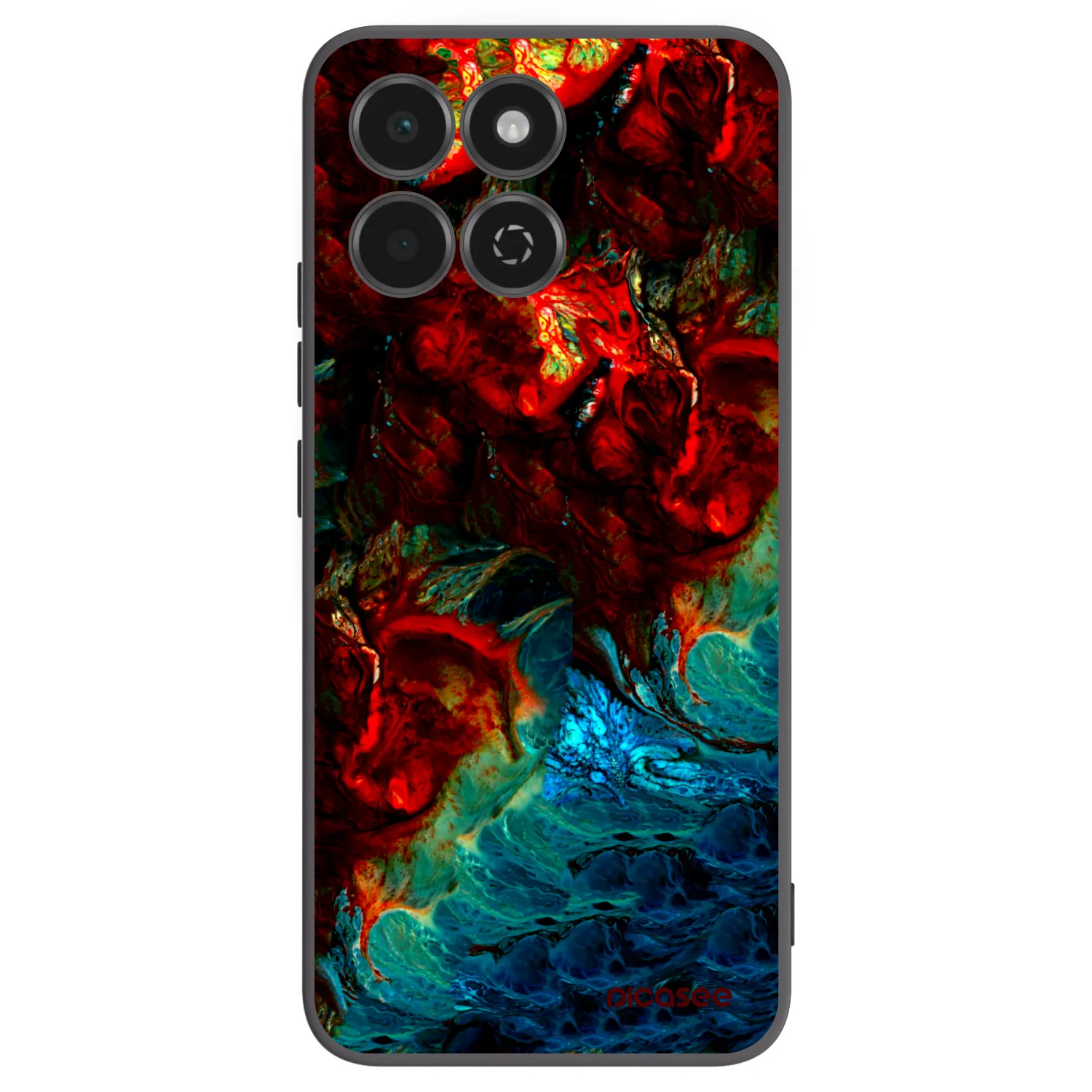 Picasee silikonowe czarne etui na Honor 200 Smart 5G - Universe