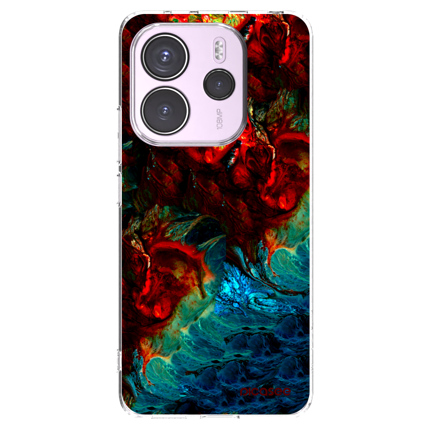 Picasee silikonowe przeźroczyste etui na Xiaomi Redmi Note 14 4G - Universe