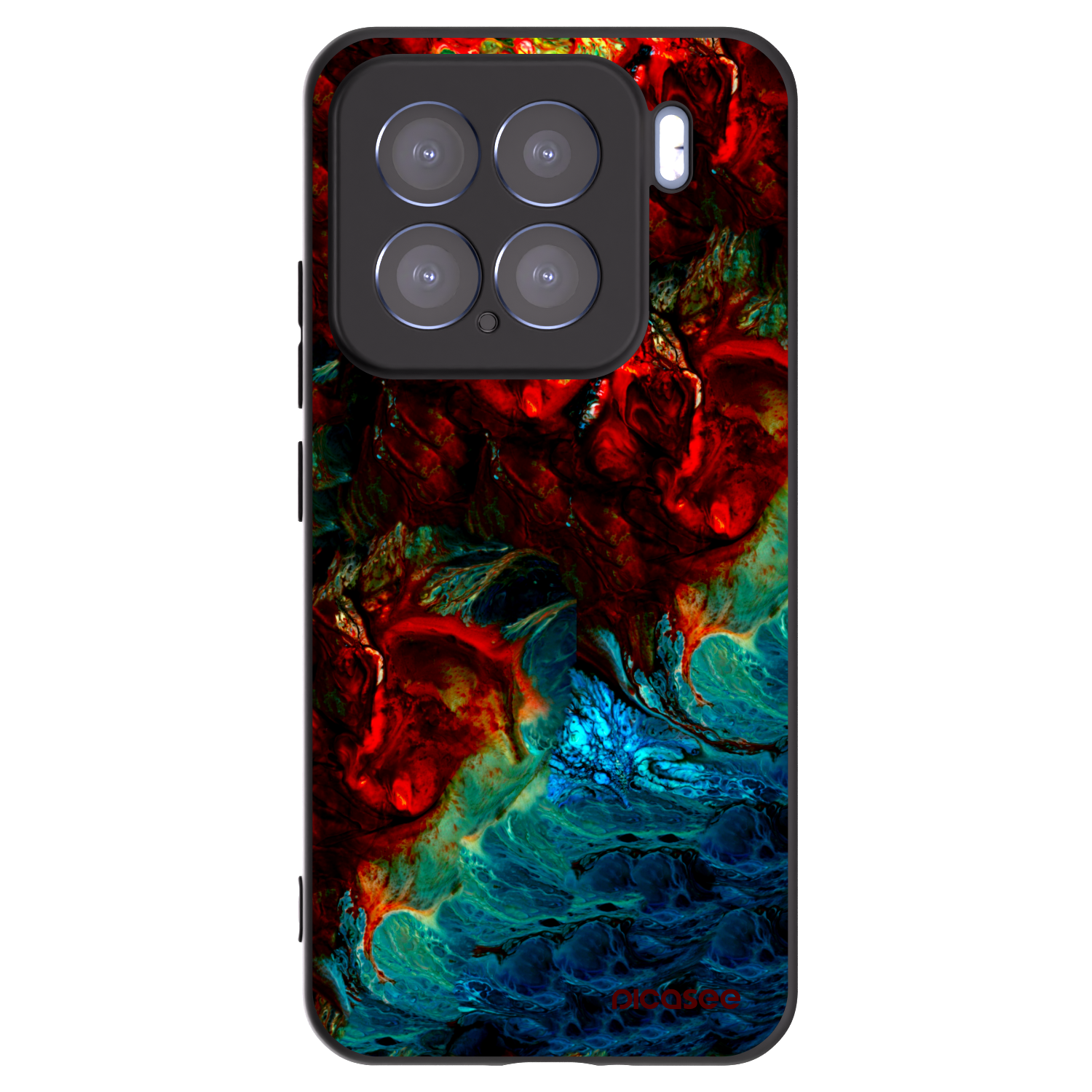 Picasee silikonowe czarne etui na Xiaomi 15 - Universe