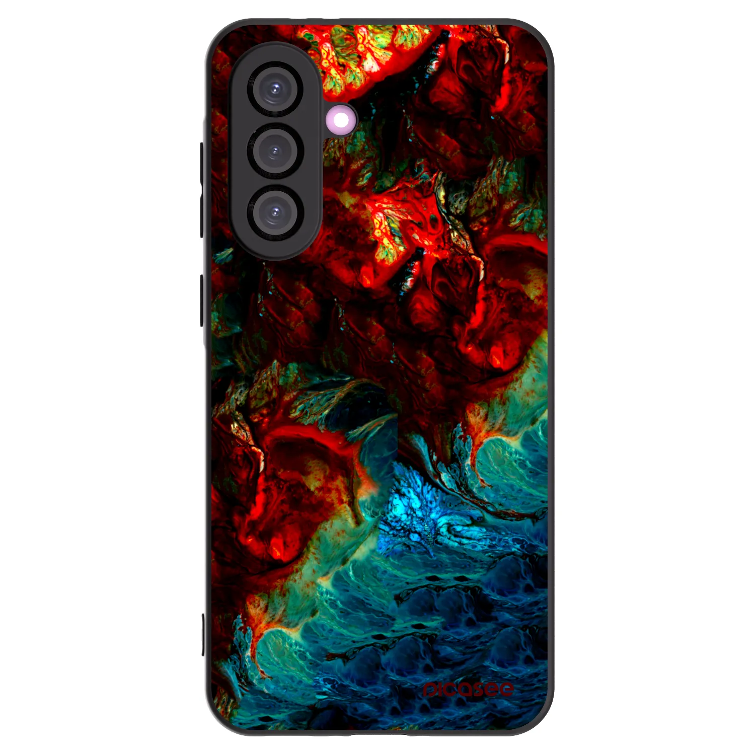 Picasee silikonowe czarne etui na Samsung Galaxy A56 5G A566B - Universe