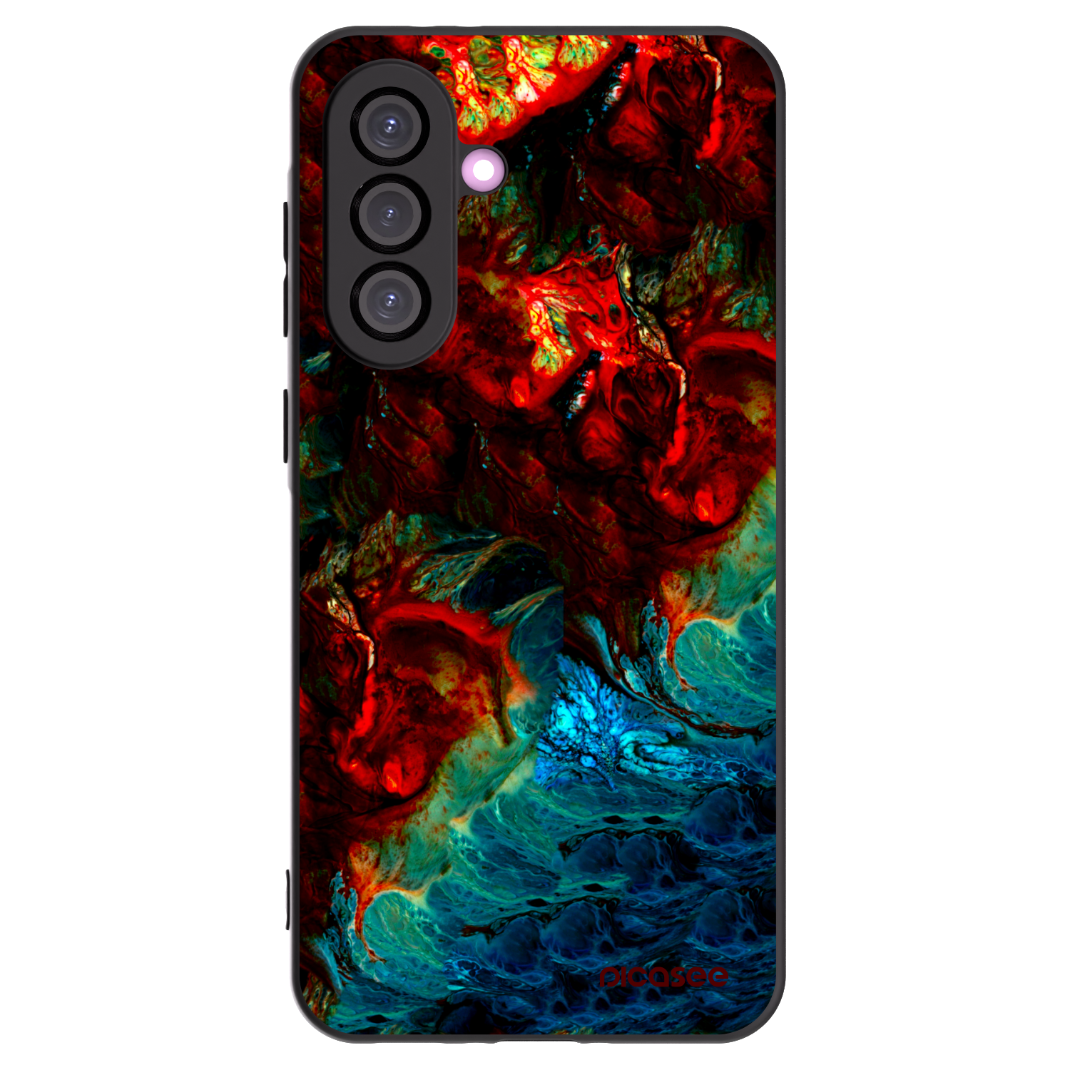 Picasee silikonowe czarne etui na Samsung Galaxy A36 5G - Universe