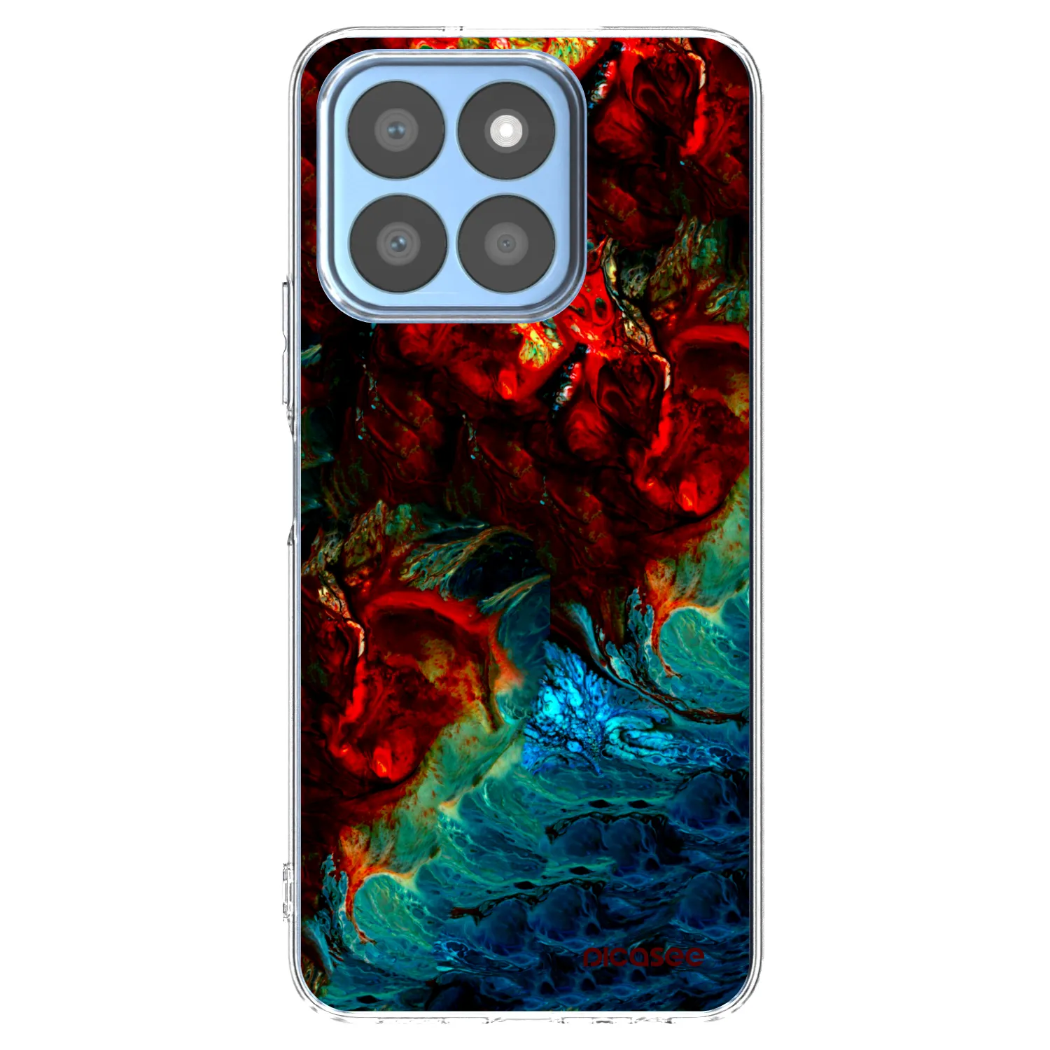 Picasee silikonowe przeźroczyste etui na Honor X8c - Universe