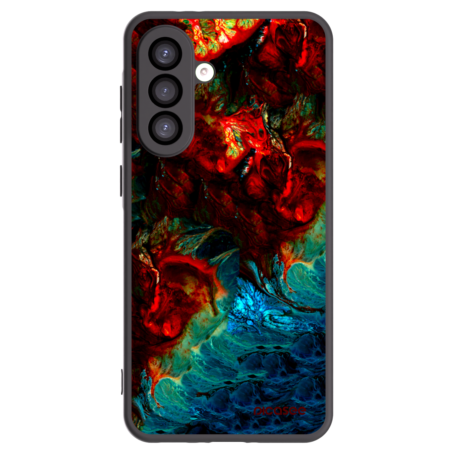 Picasee silikonowe czarne etui na Samsung Galaxy A26 5G A266B - Universe