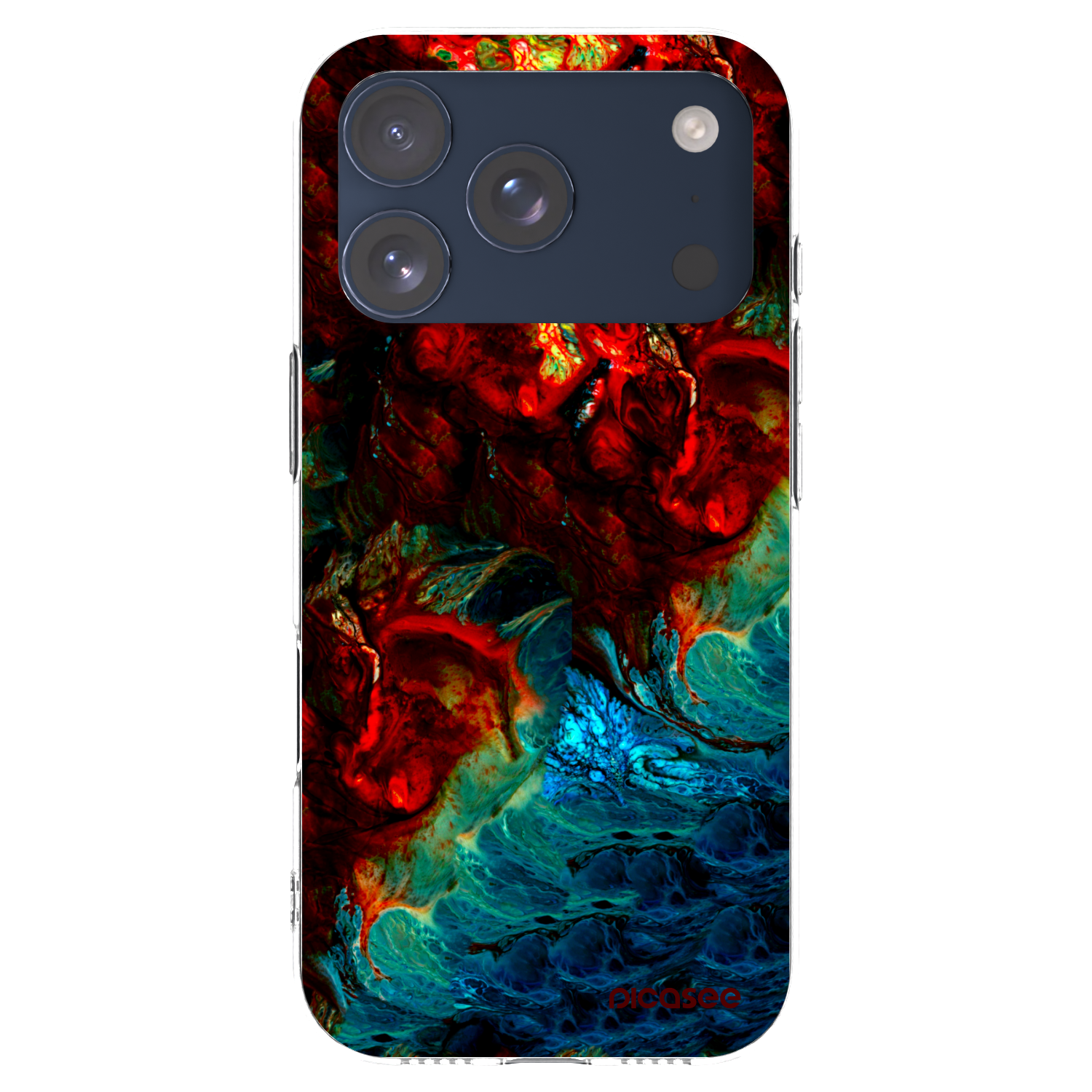 Picasee silikonowe przeźroczyste etui na Apple iPhone 17 Pro - Universe