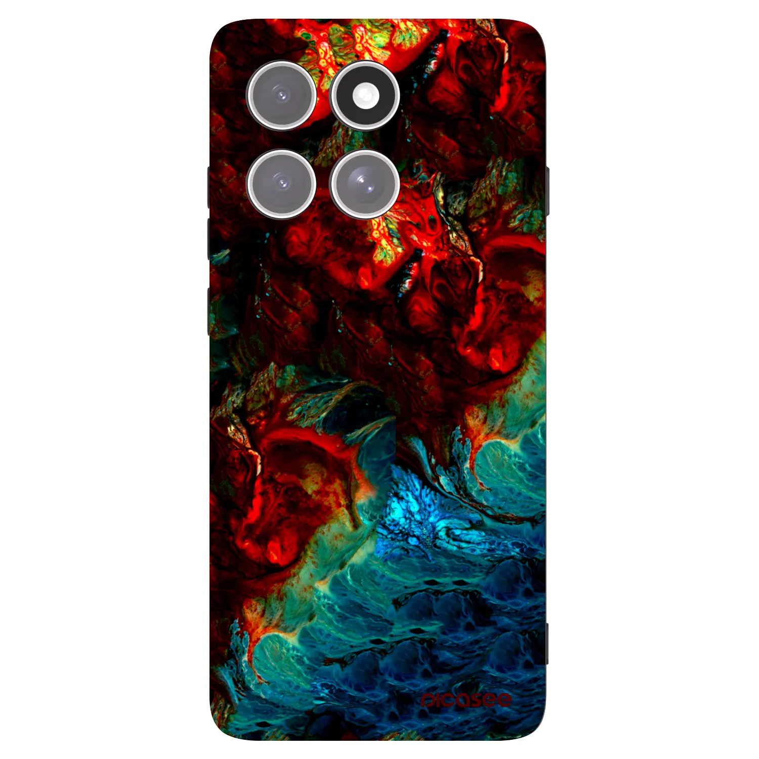 Picasee silikonowe czarne etui na Motorola Edge 60 Pro - Universe