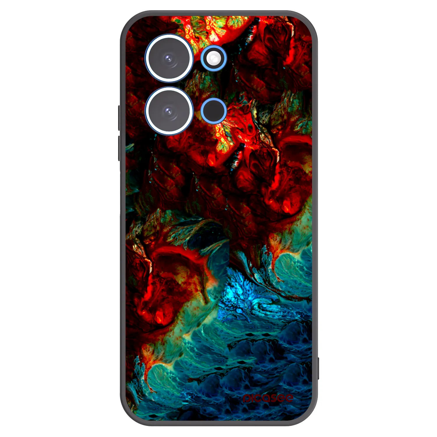 Picasee silikonowe czarne etui na Xiaomi Redmi 15C 4G - Universe