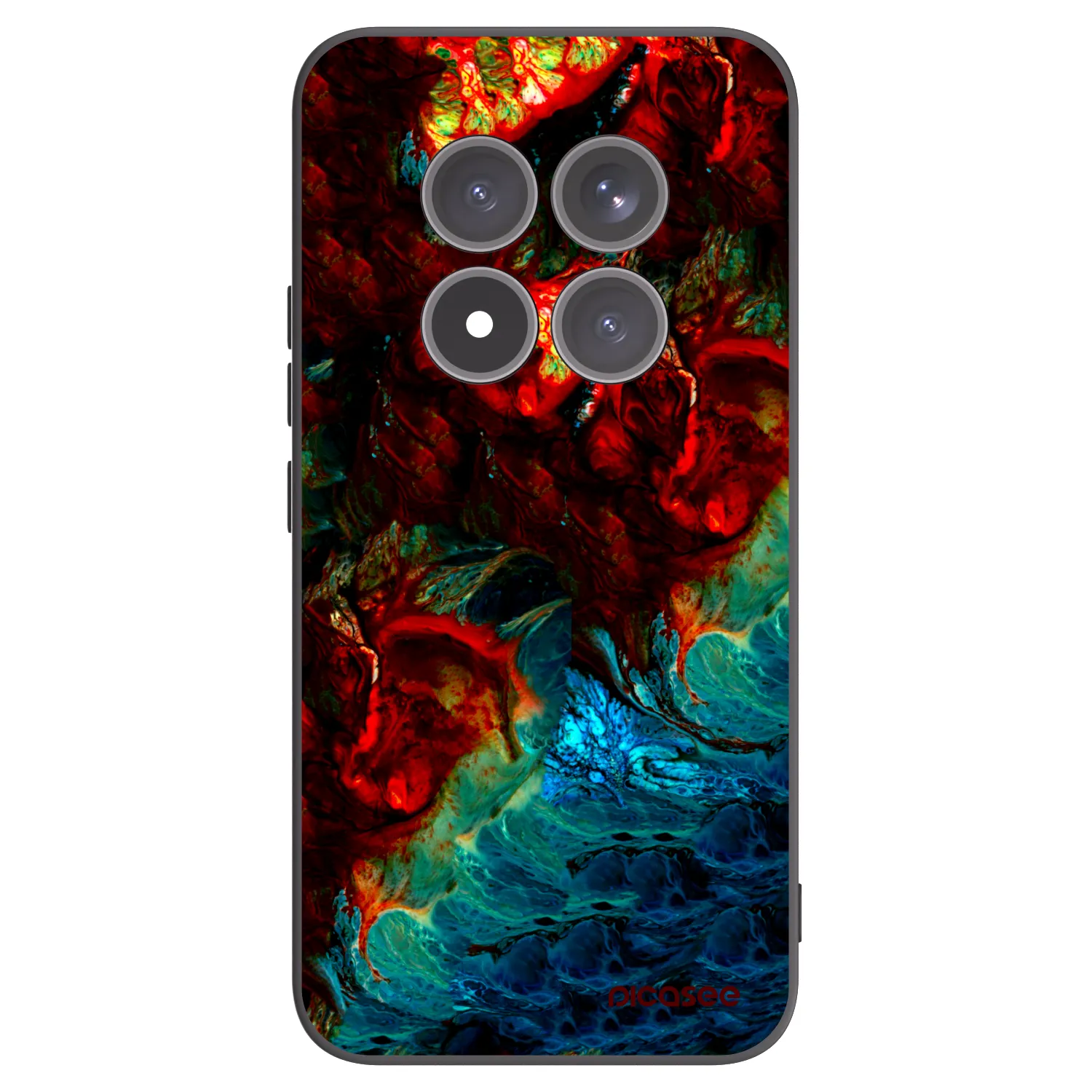 Picasee silikonowe czarne etui na Xiaomi Redmi Note 15 Pro+ - Universe