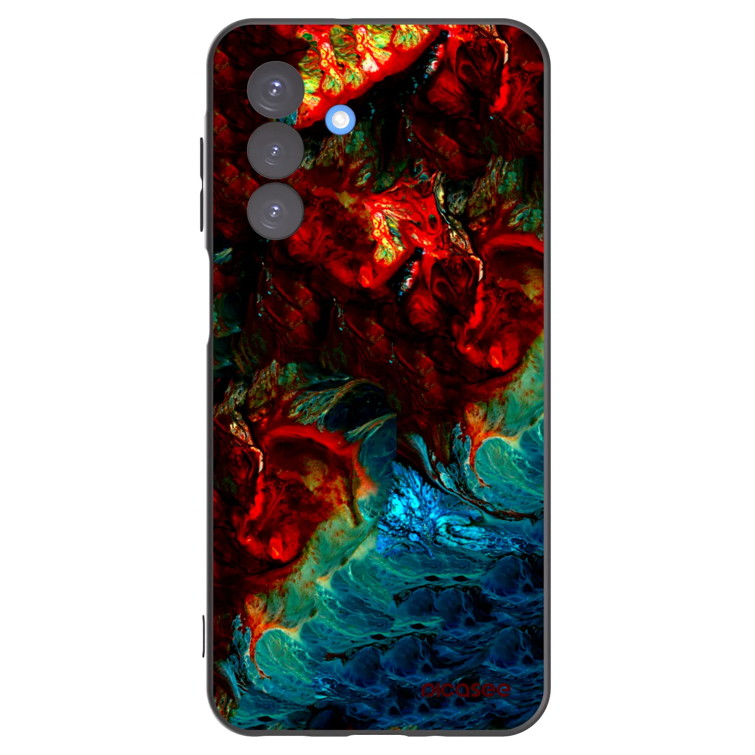 Picasee silikonowe czarne etui na Samsung Galaxy A17 5G - Universe