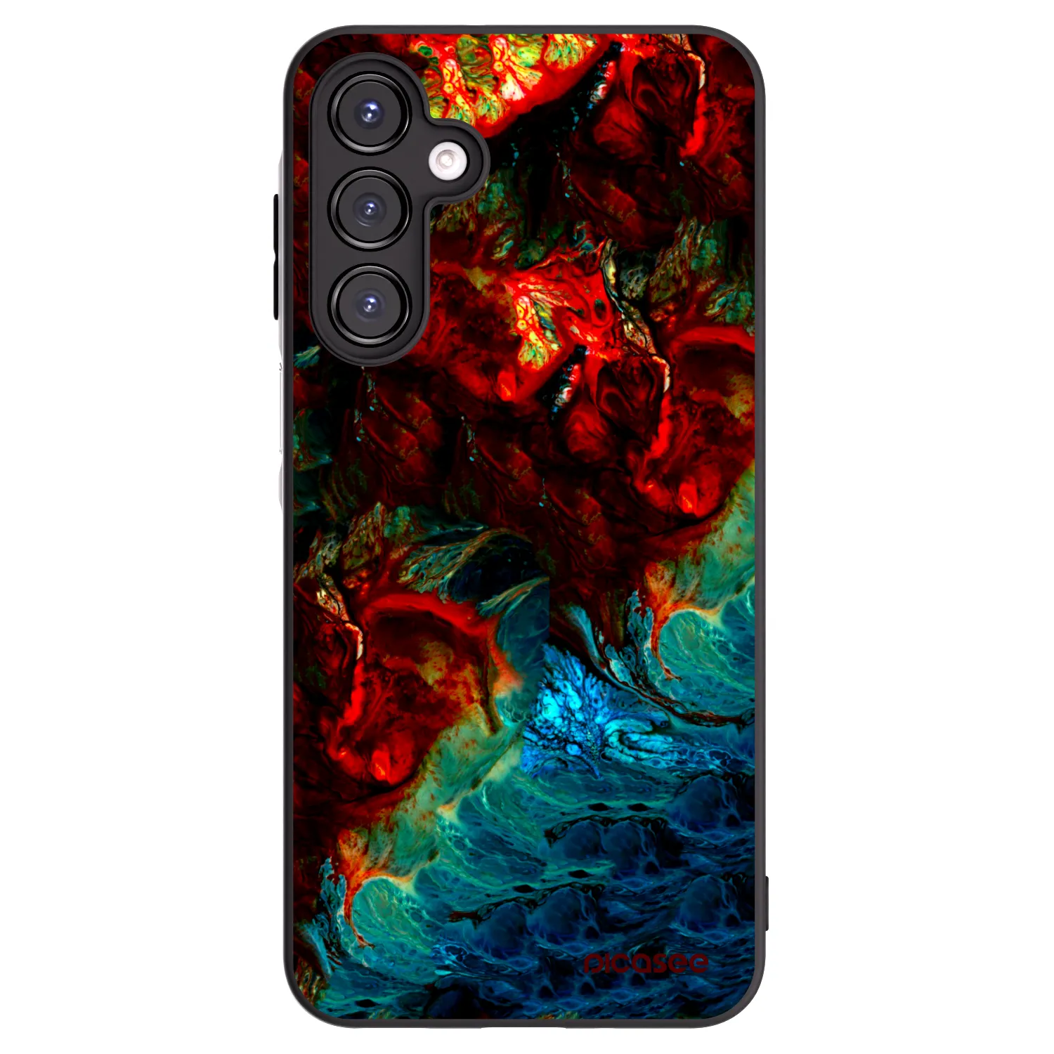 Picasee silikonowe czarne etui na Samsung Galaxy A16 4G - Universe