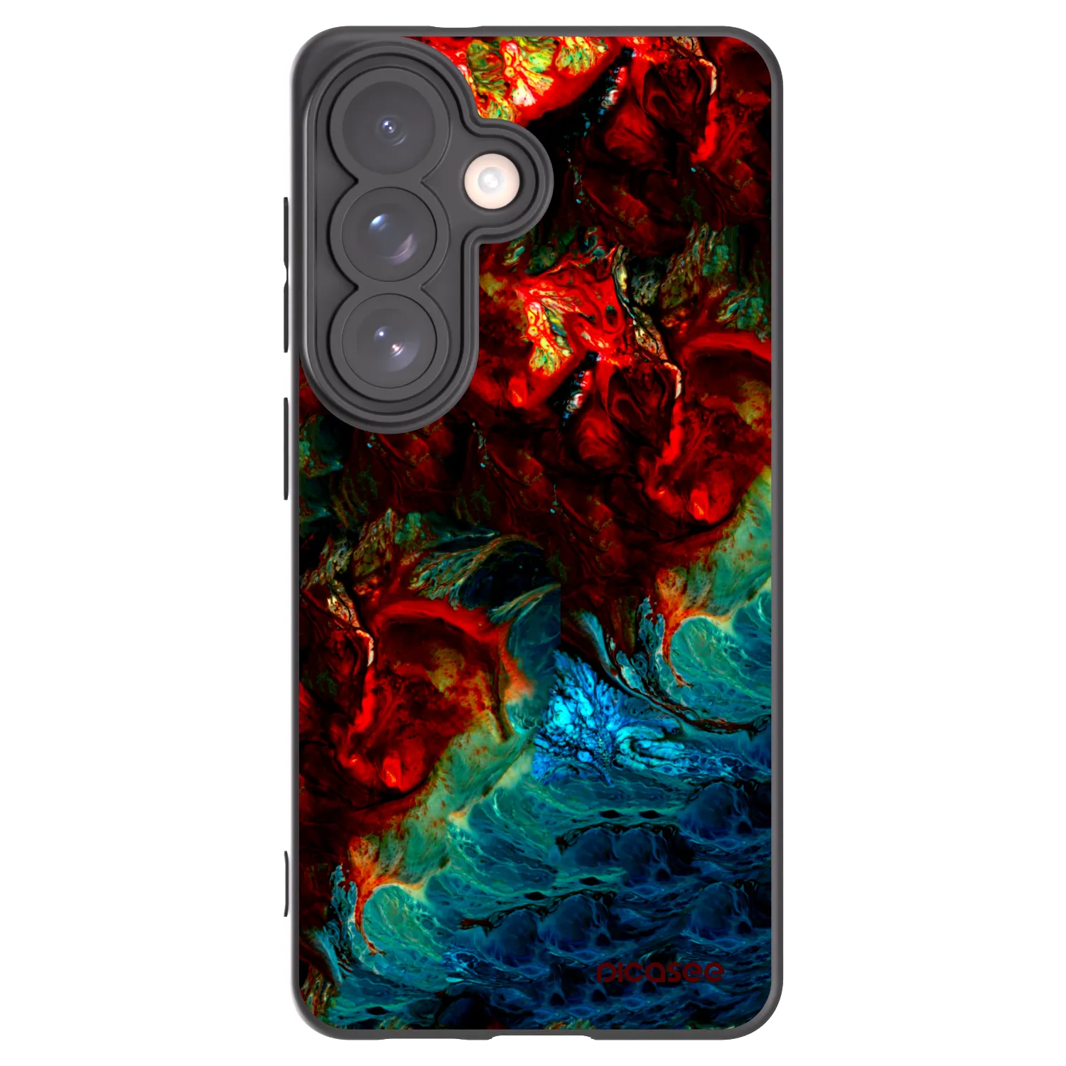 Picasee silikonowe czarne etui na Samsung Galaxy S26 - Universe