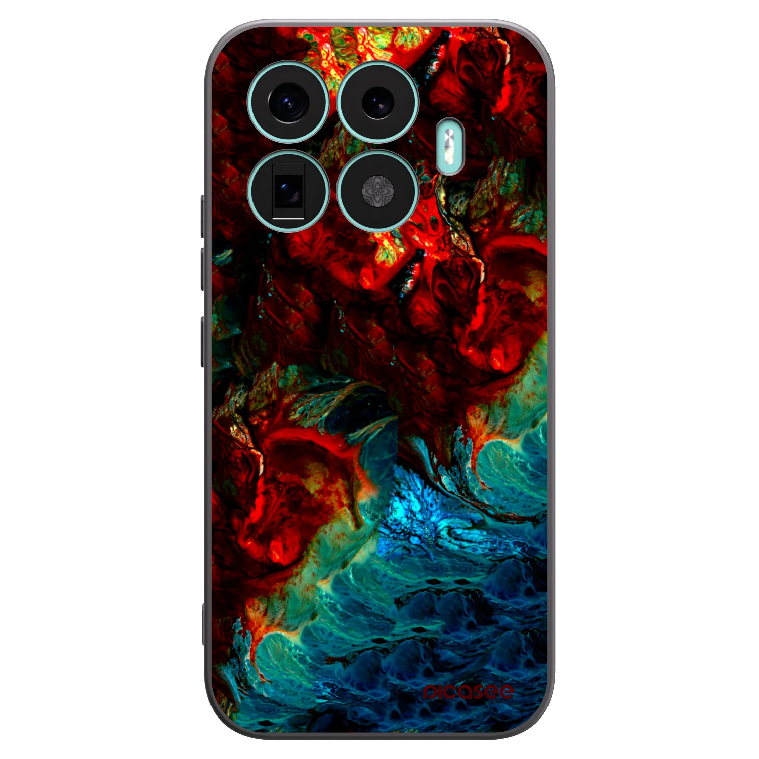 Picasee silikonowe czarne etui na Xiaomi 17T - Universe