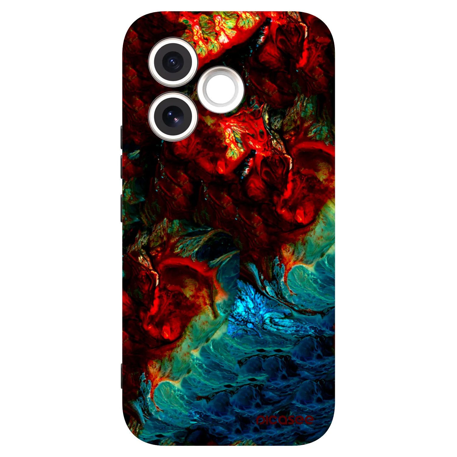 Picasee silikonowe czarne etui na Honor 600 Lite - Universe