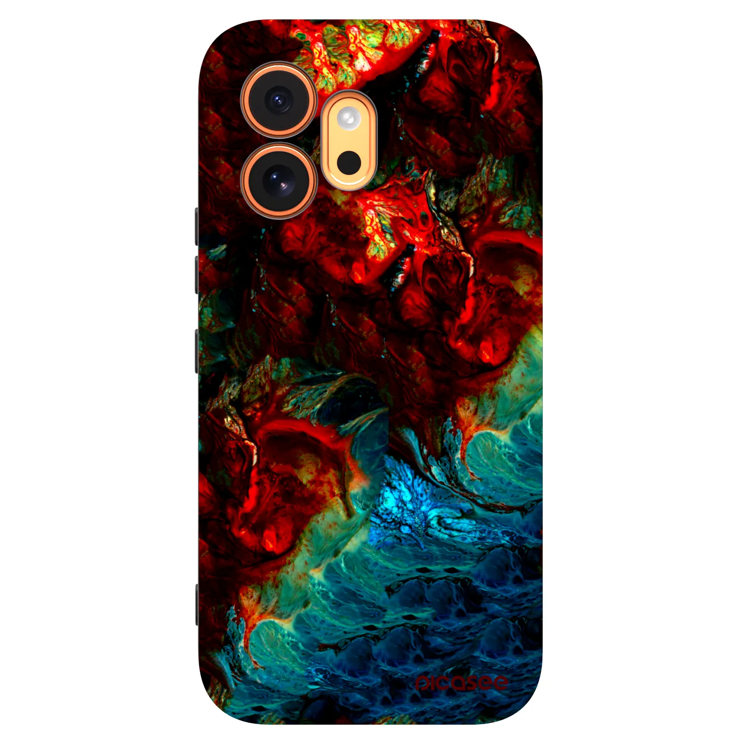 Picasee silikonowe czarne etui na Honor 600 - Universe