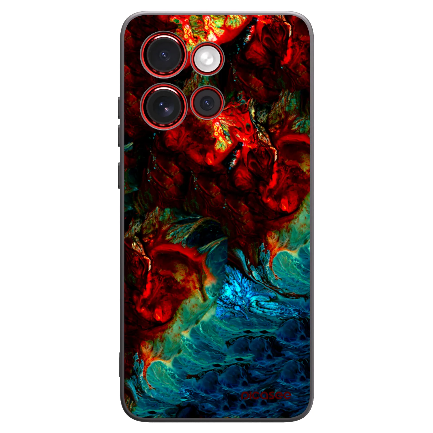 Picasee silikonowe czarne etui na Motorola Edge 60 Neo 5G - Universe
