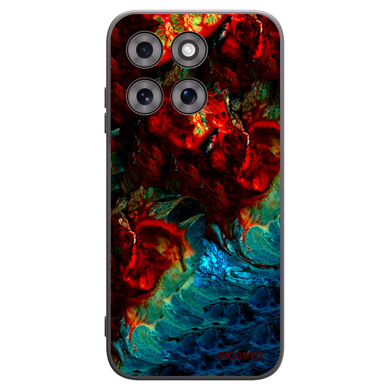 Picasee silikonowe czarne etui na Motorola Moto G77 - Universe