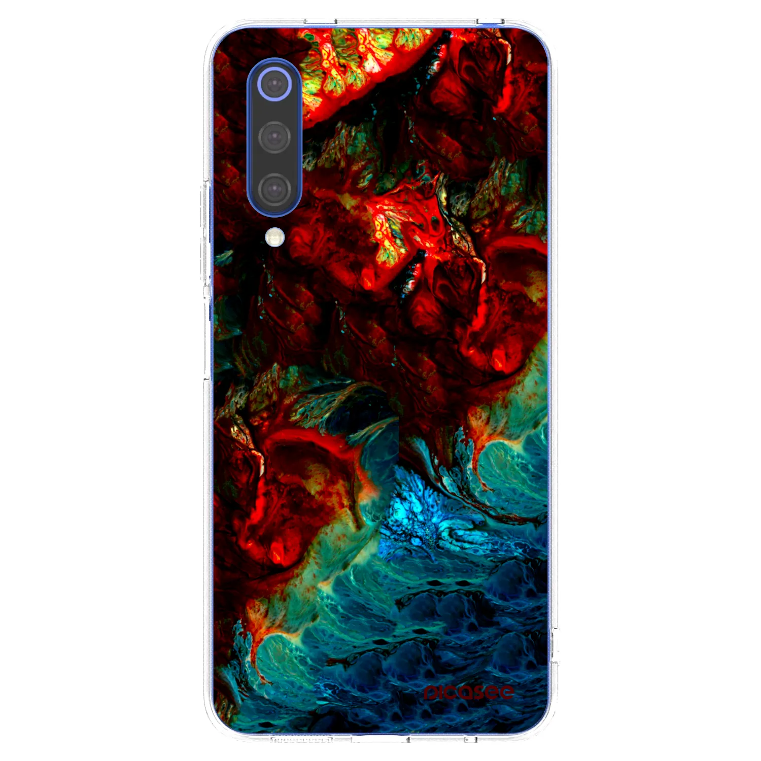 Picasee silikonowe przeźroczyste etui na Xiaomi Mi 9 SE - Universe