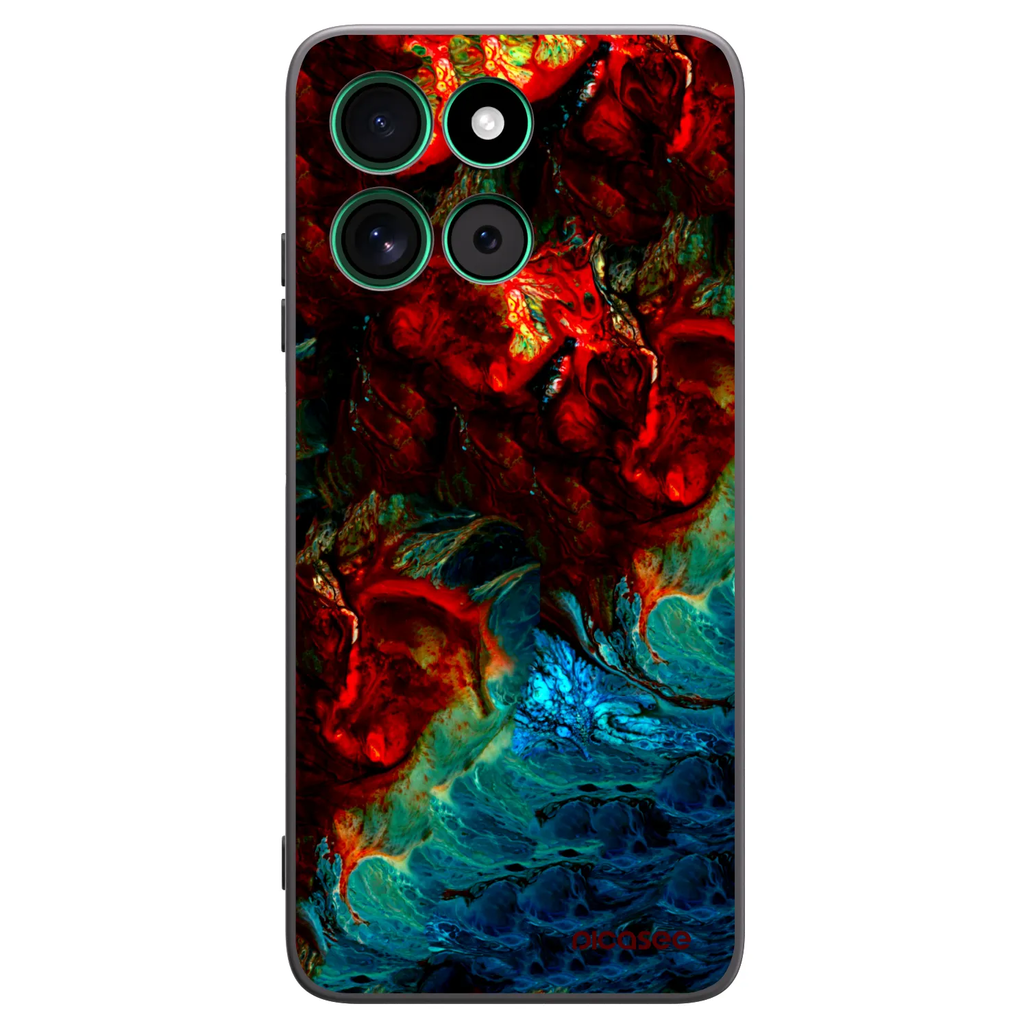 Picasee silikonowe czarne etui na Motorola Moto G57 Power - Universe