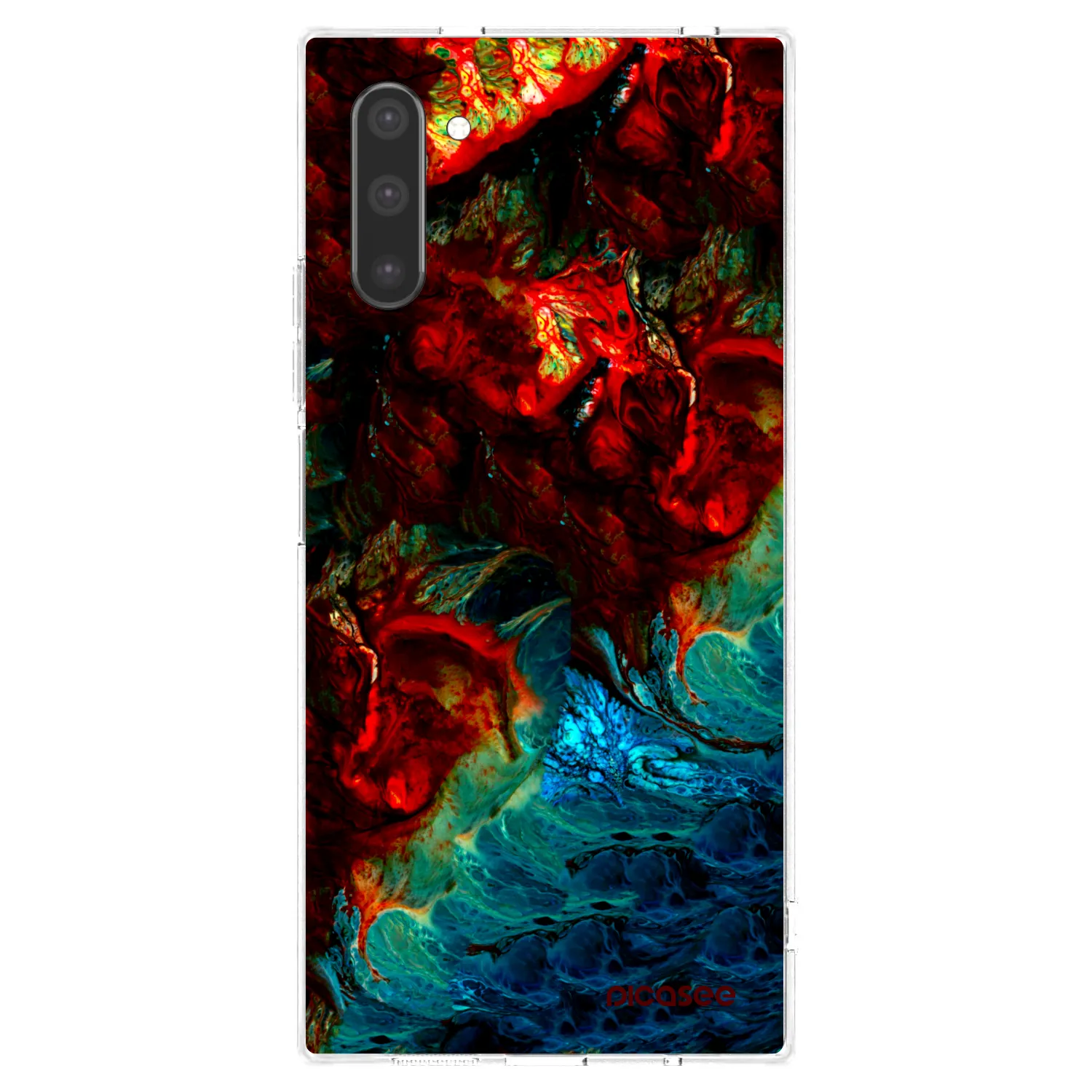 Picasee silikonowe przeźroczyste etui na Samsung Galaxy Note 10 N970F - Universe