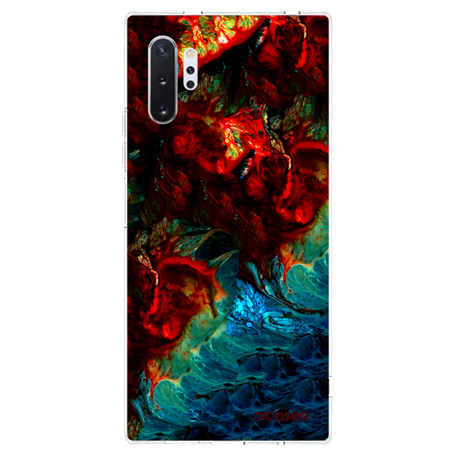 Picasee silikonowe przeźroczyste etui na Samsung Galaxy Note 10+ N975F - Universe