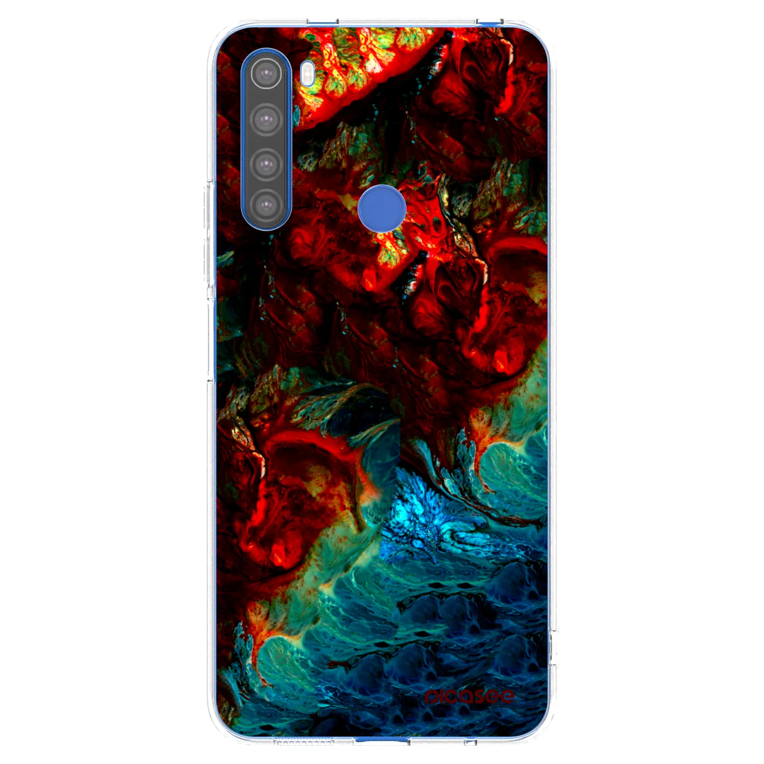 Picasee silikonowe przeźroczyste etui na Xiaomi Redmi Note 8T - Universe