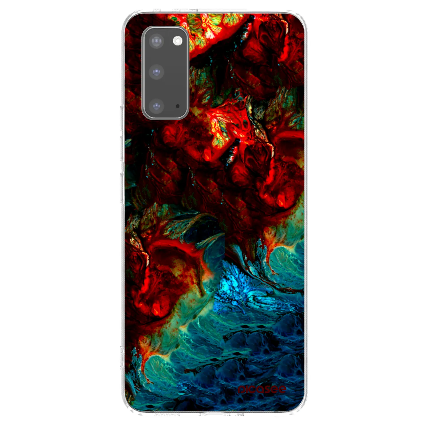 Picasee silikonowe przeźroczyste etui na Samsung Galaxy S20 G980F - Universe