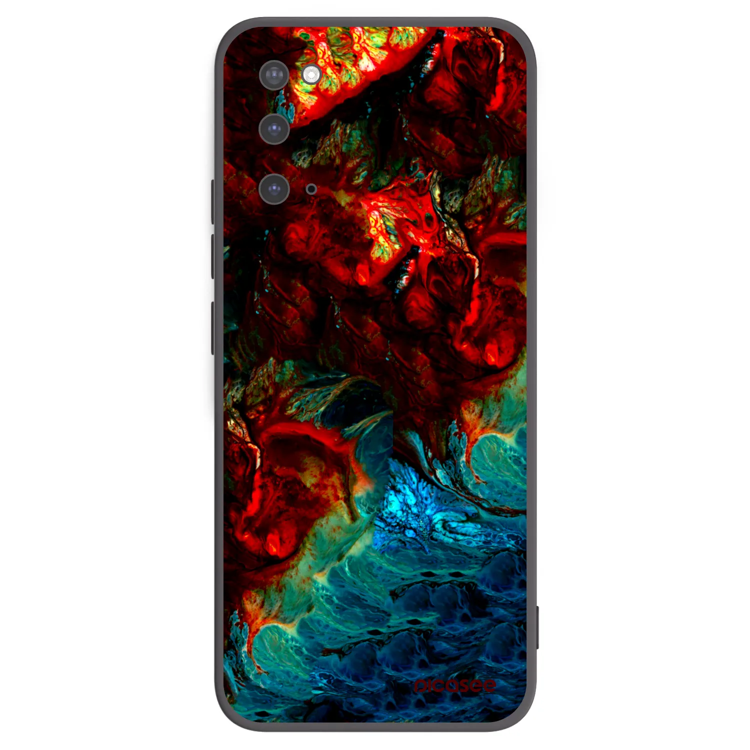 Picasee silikonowe czarne etui na Samsung Galaxy S20 G980F - Universe